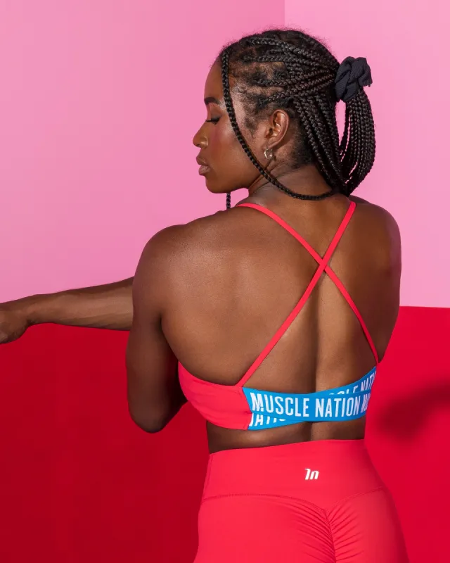 Advantage Bralette - Poppy sold by Muscle Nation