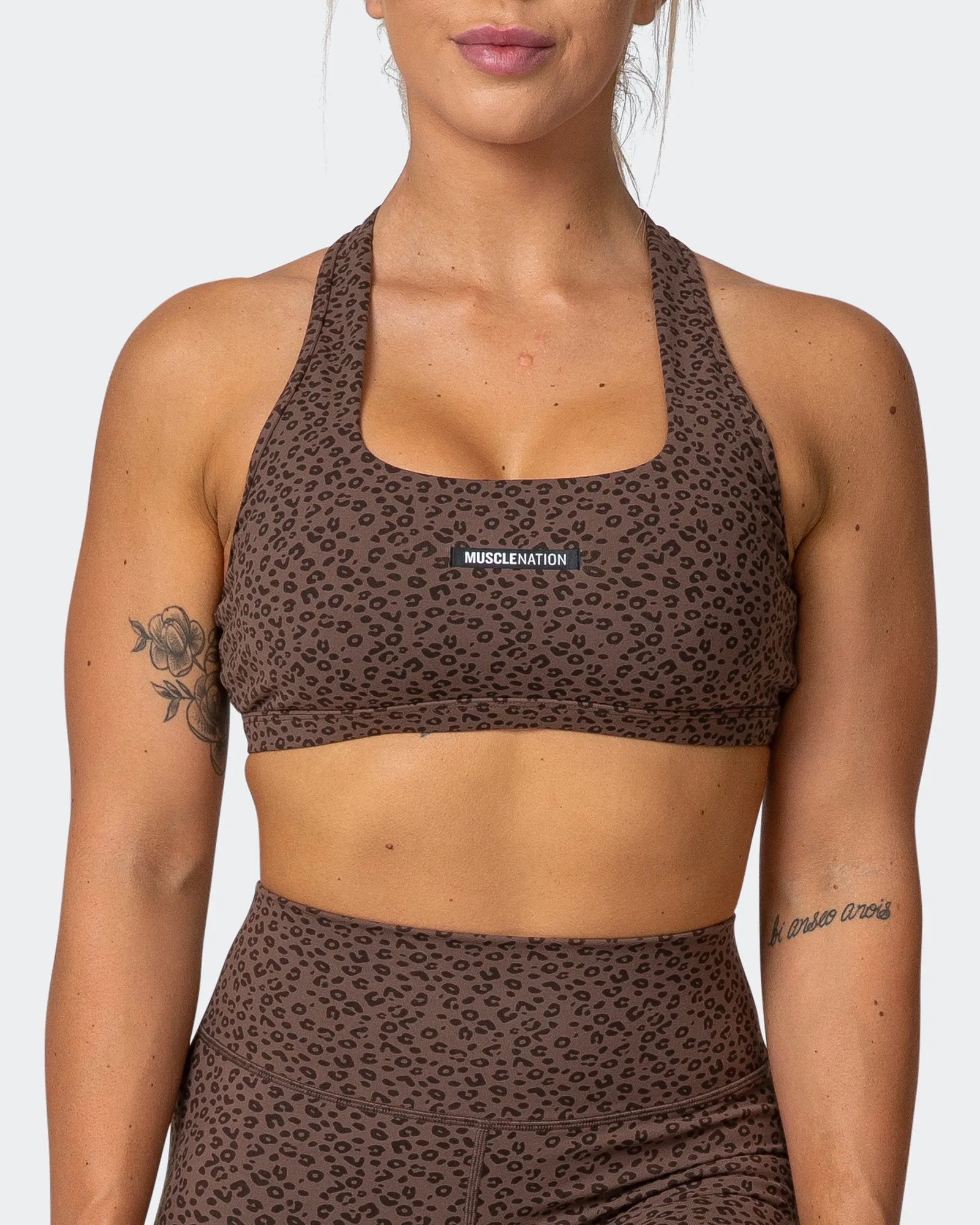 Flex Bra - Chocolate Mini Cheetah Print sold by Muscle Nation product image thumbnail 2