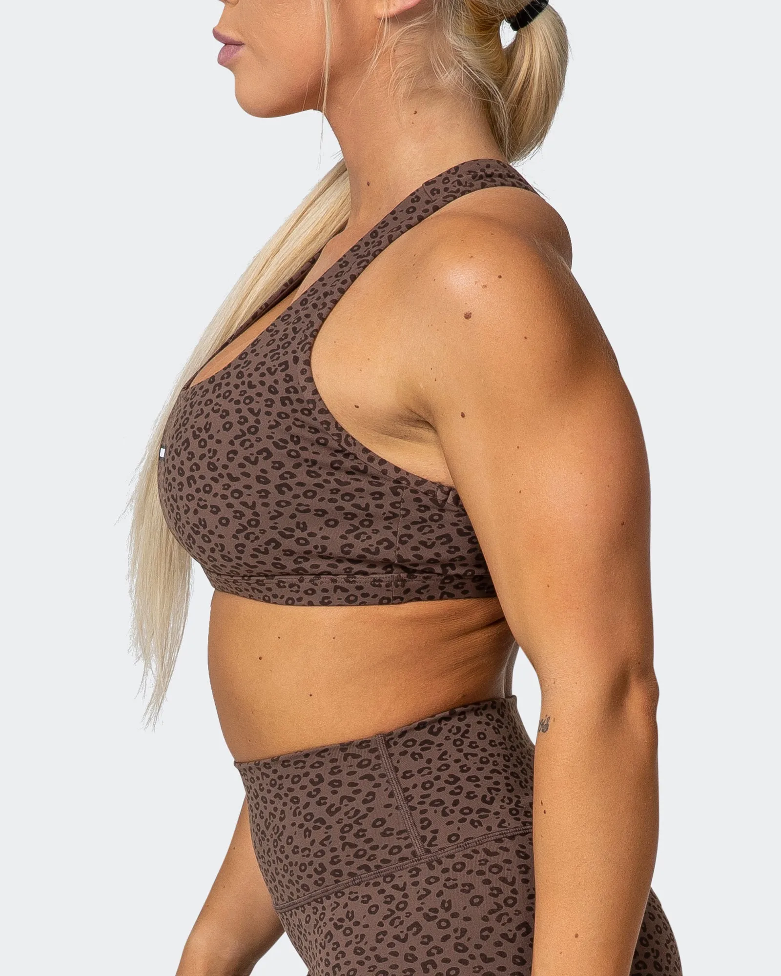 Flex Bra - Chocolate Mini Cheetah Print sold by Muscle Nation product image thumbnail 4