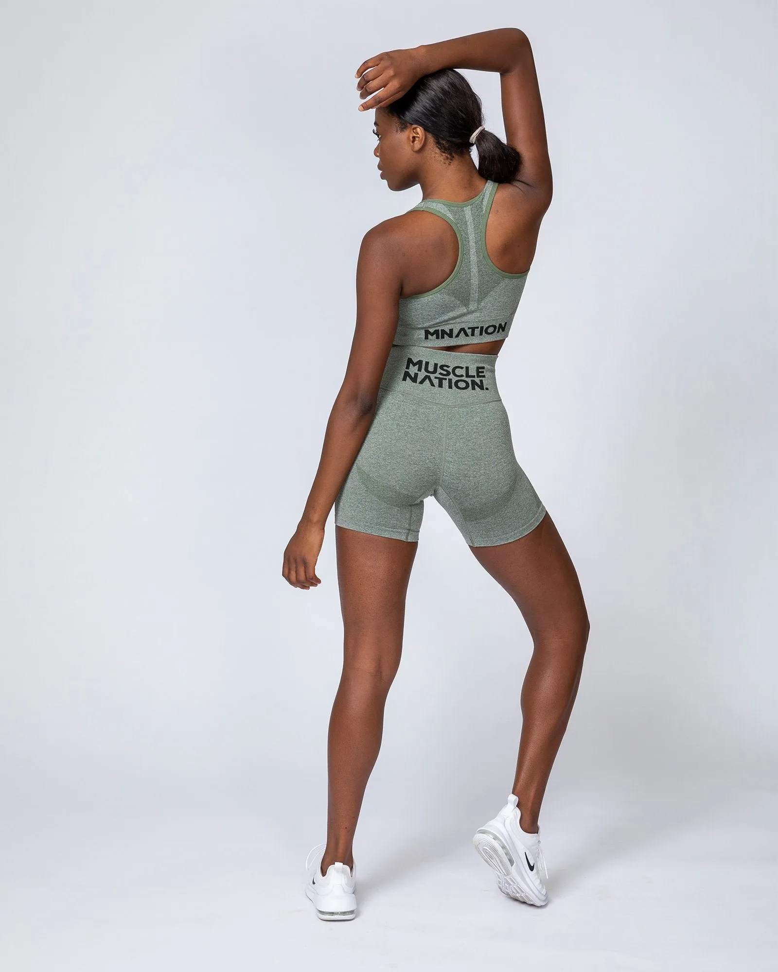 Comfort Seamless Bra - Khaki Marl sold by Muscle Nation product image thumbnail 2