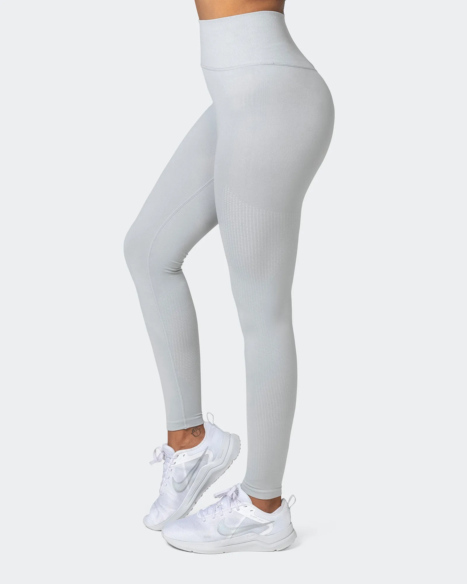 Seamless Full Length Leggings - Steel sold by Muscle Nation product image thumbnail 5