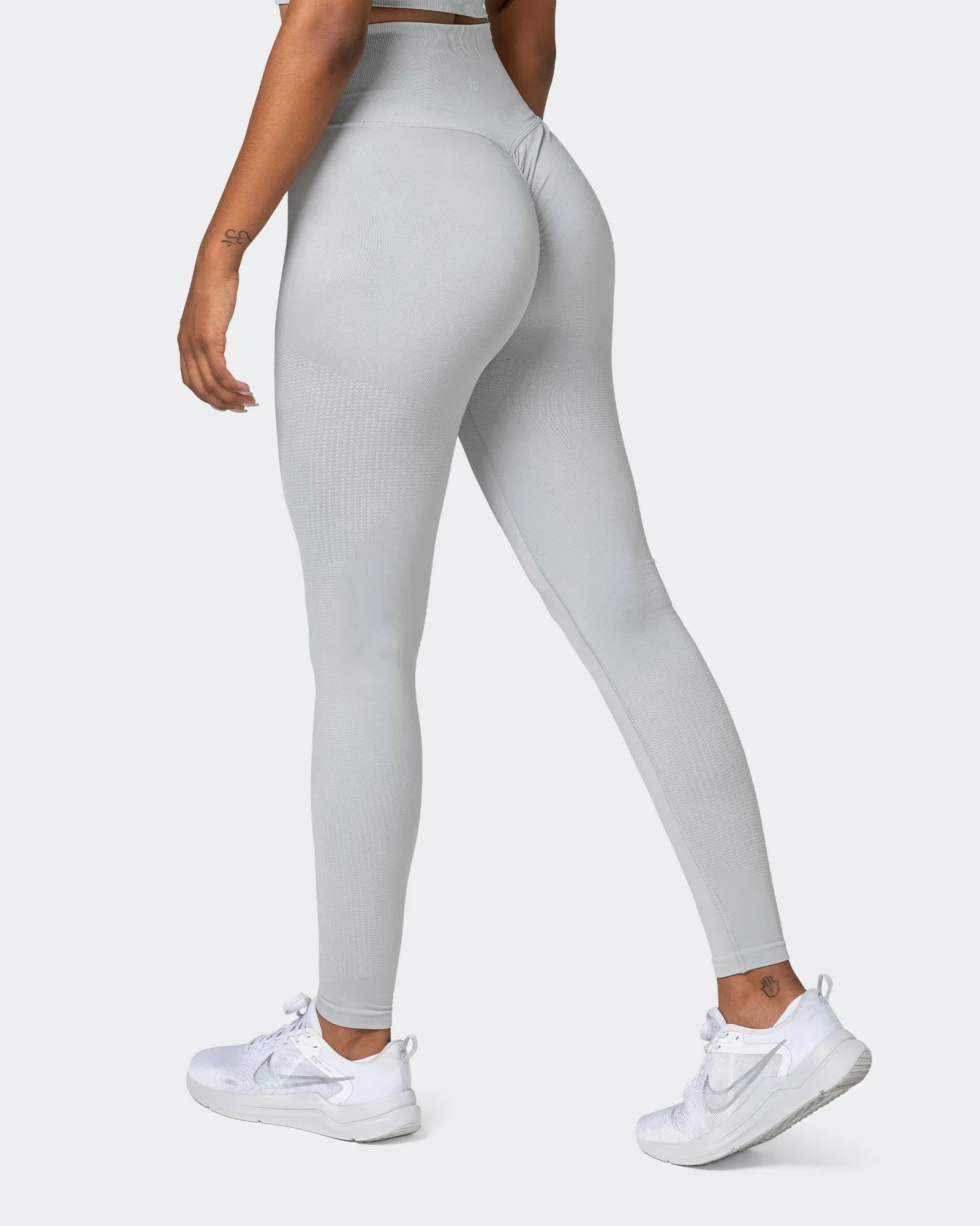 Seamless Full Length Leggings - Steel sold by Muscle Nation product image thumbnail 2