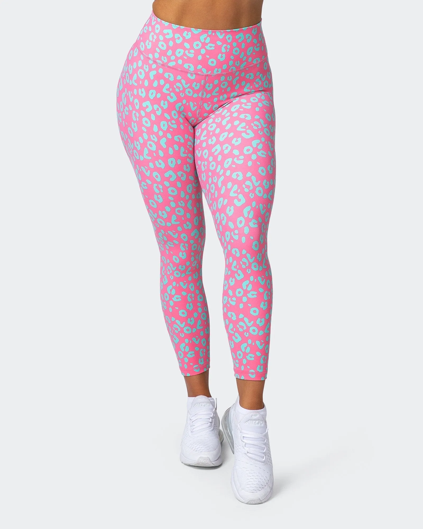 Signature Scrunch 7/8 Leggings - Cotton Candy Cheetah Print sold by Muscle Nation product image thumbnail 3