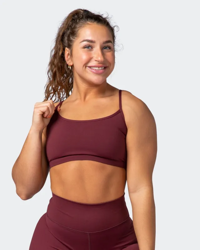 Accelerate Bra - Dark Plum sold by Muscle Nation