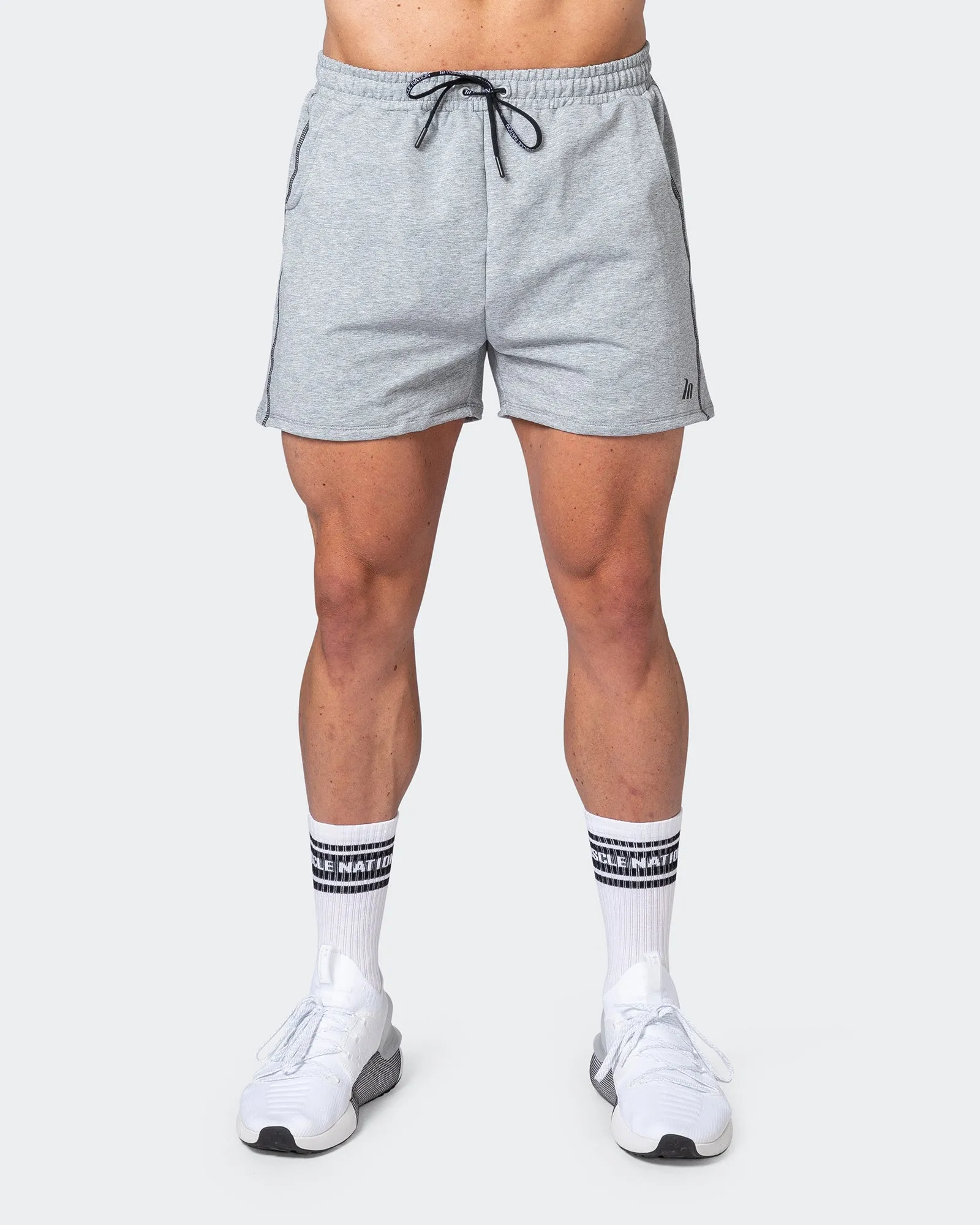 Classic Squat Shorts - Grey Marl sold by Muscle Nation product image thumbnail 2