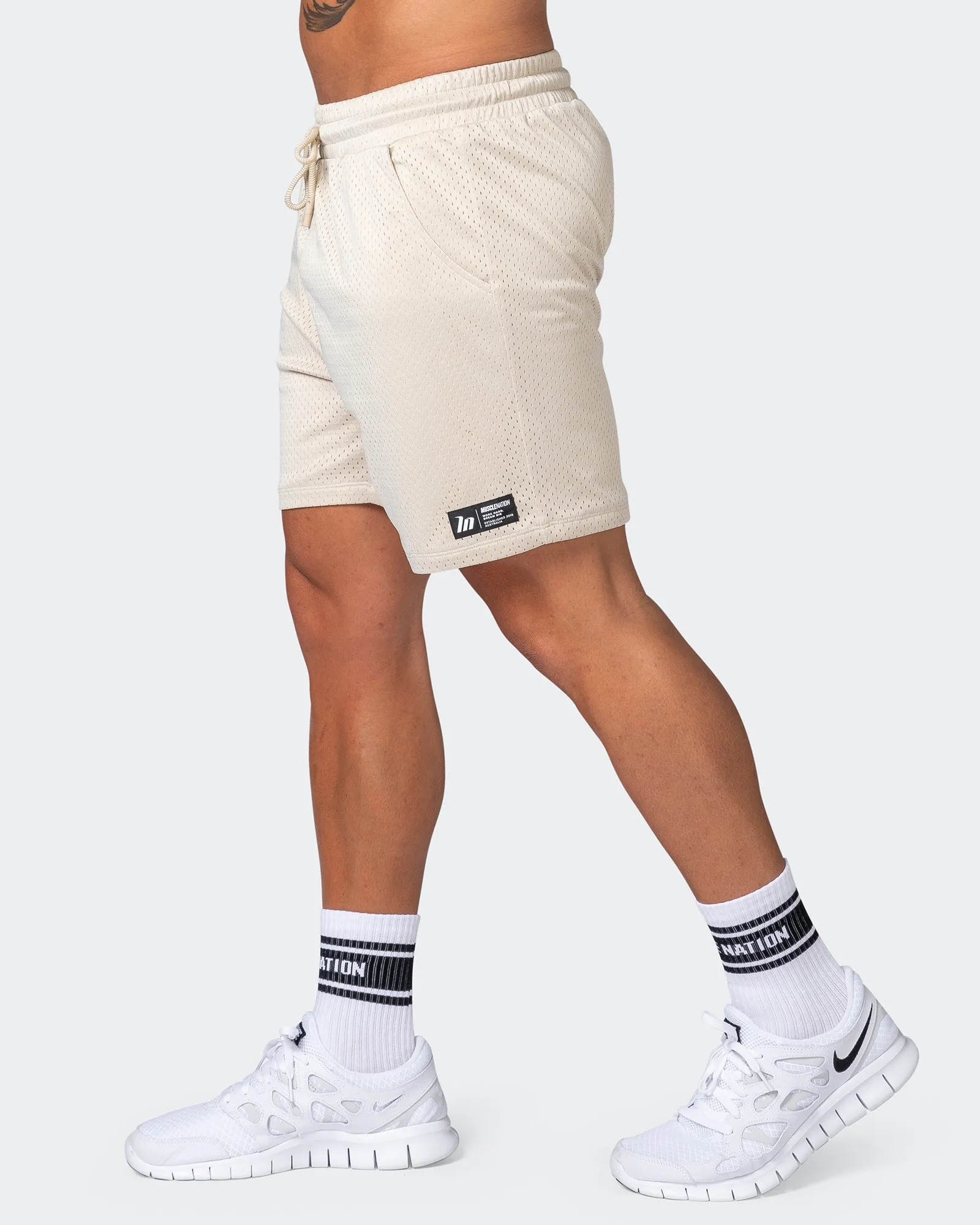 Lay Up 5" Shorts - Cream sold by Muscle Nation product image thumbnail 3