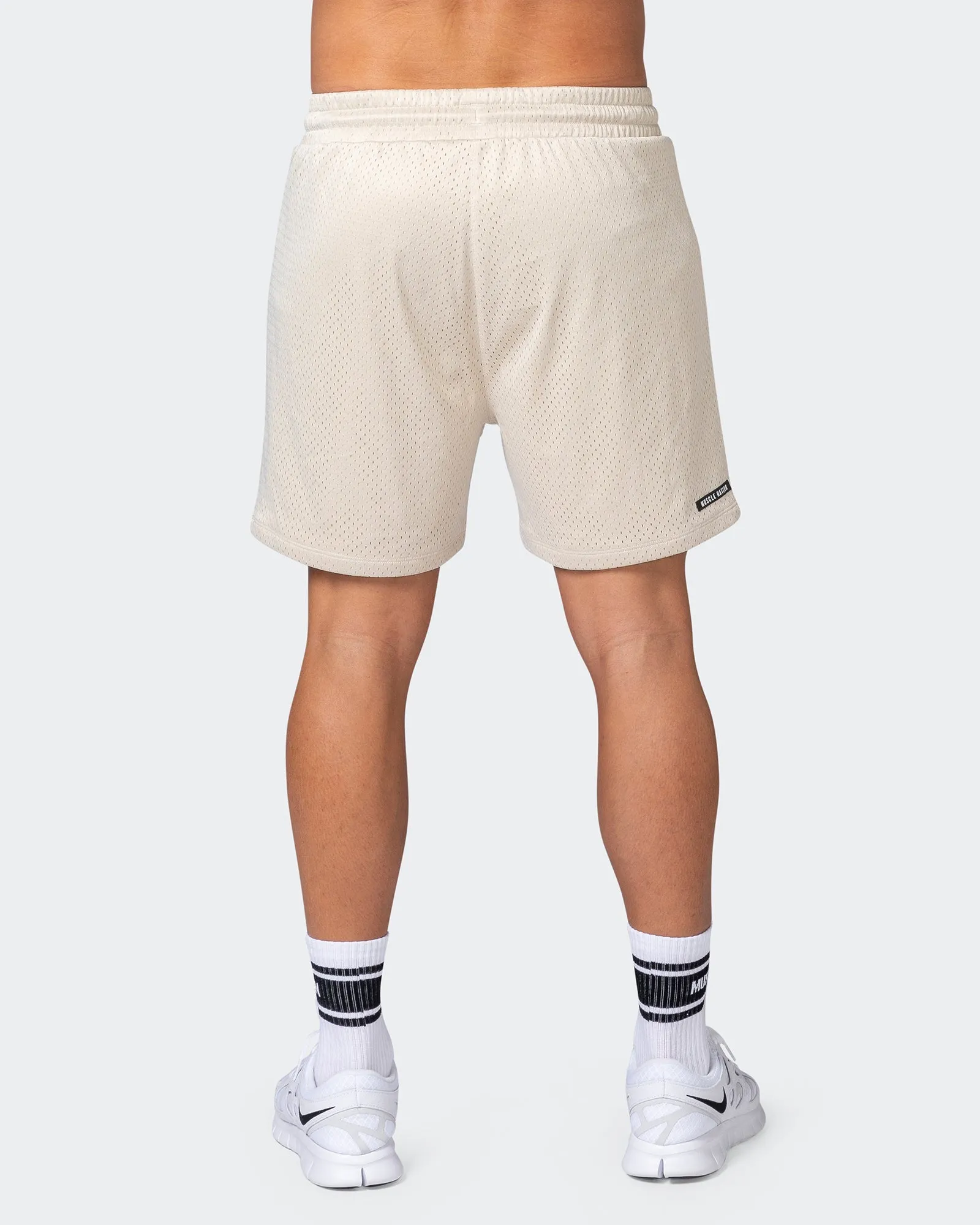 Lay Up 5" Shorts - Cream sold by Muscle Nation product image thumbnail 5