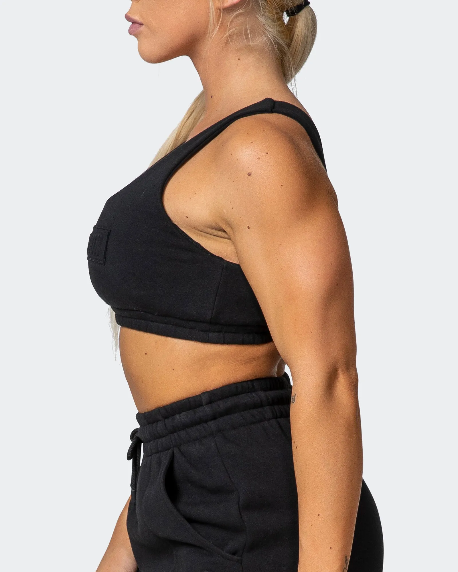 Lounge Crop - Black sold by Muscle Nation product image thumbnail 4