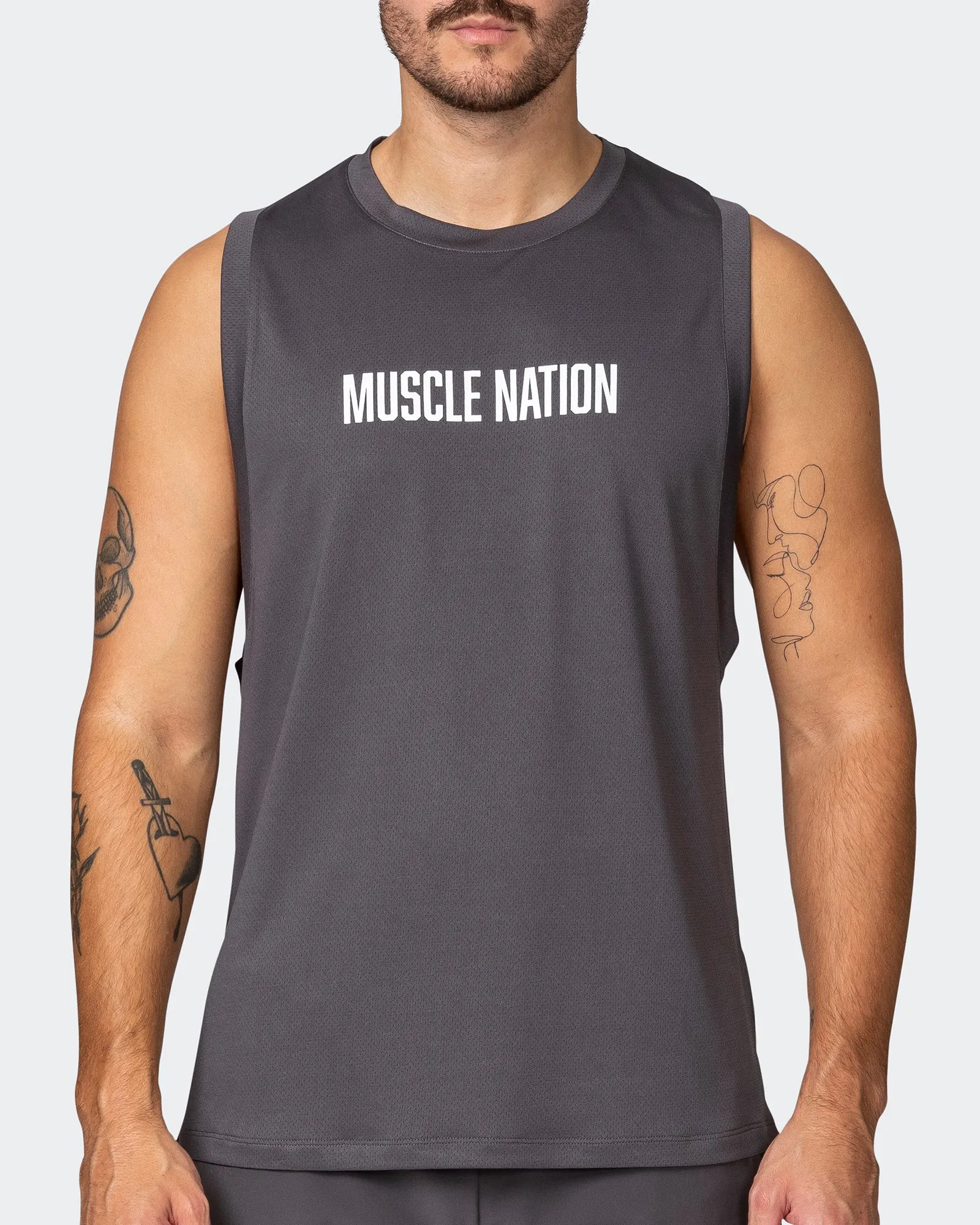 Burly Training Tank - Alloy sold by Muscle Nation product image thumbnail 2