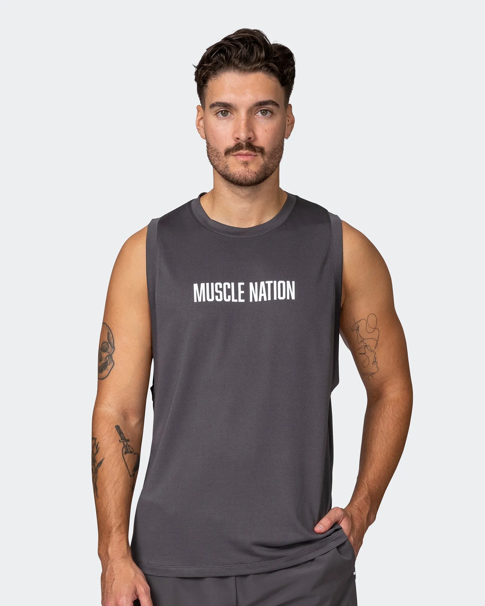 Burly Training Tank - Alloy sold by Muscle Nation