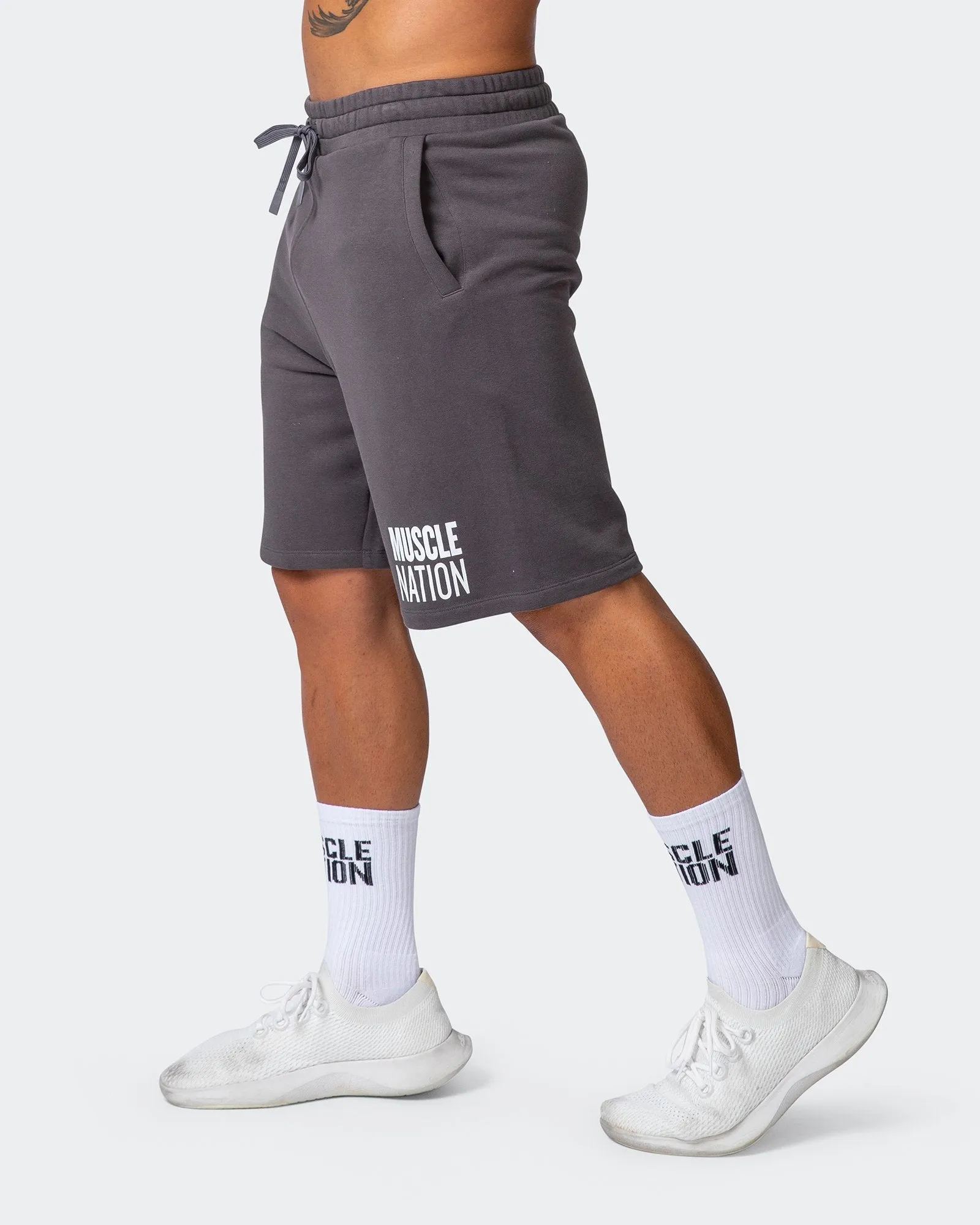 Unwind Shorts - Charcoal sold by Muscle Nation product image thumbnail 4