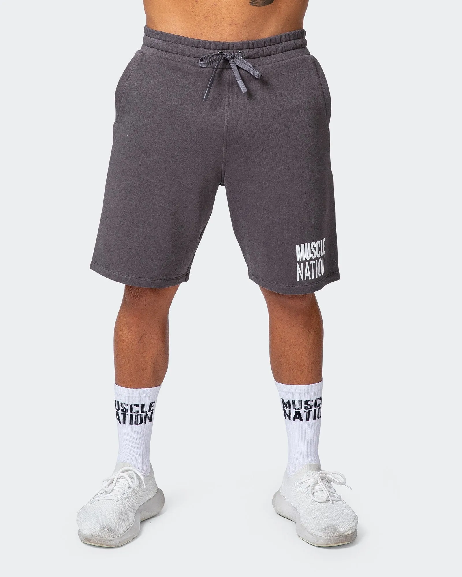 Unwind Shorts - Charcoal sold by Muscle Nation product image thumbnail 2
