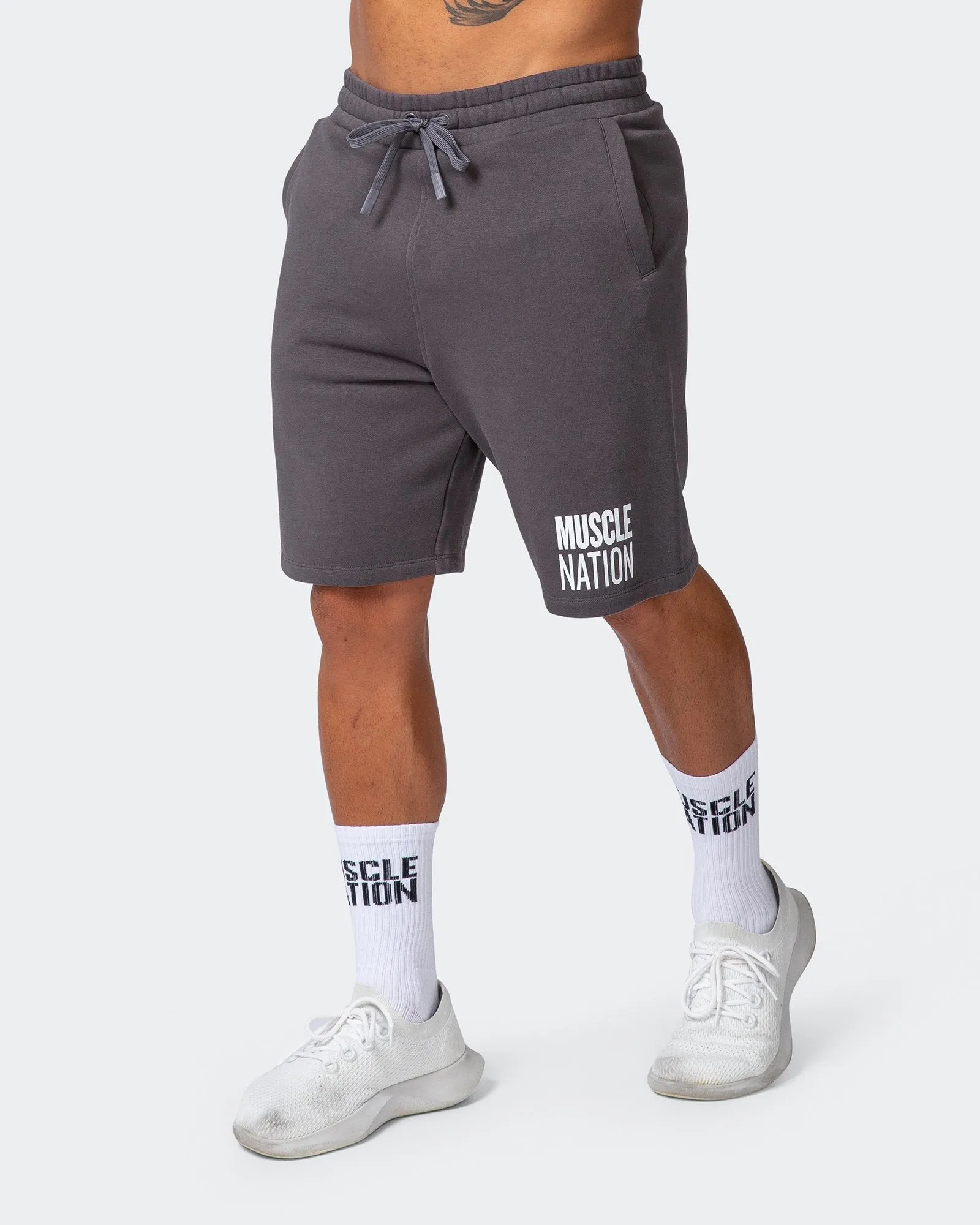 Unwind Shorts - Charcoal sold by Muscle Nation product image thumbnail 3