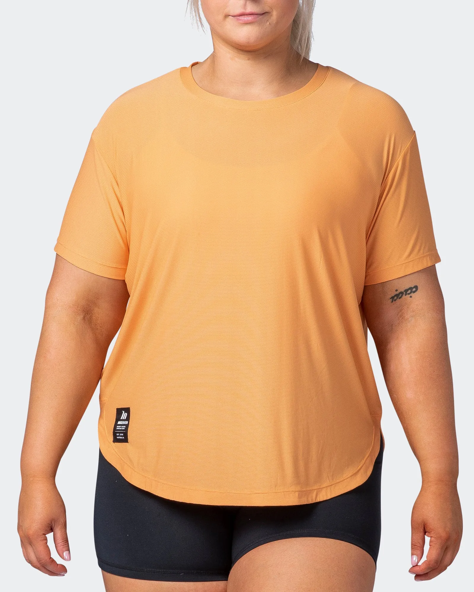 Level Up Training Tee - Apricot sold by Muscle Nation product image thumbnail 2