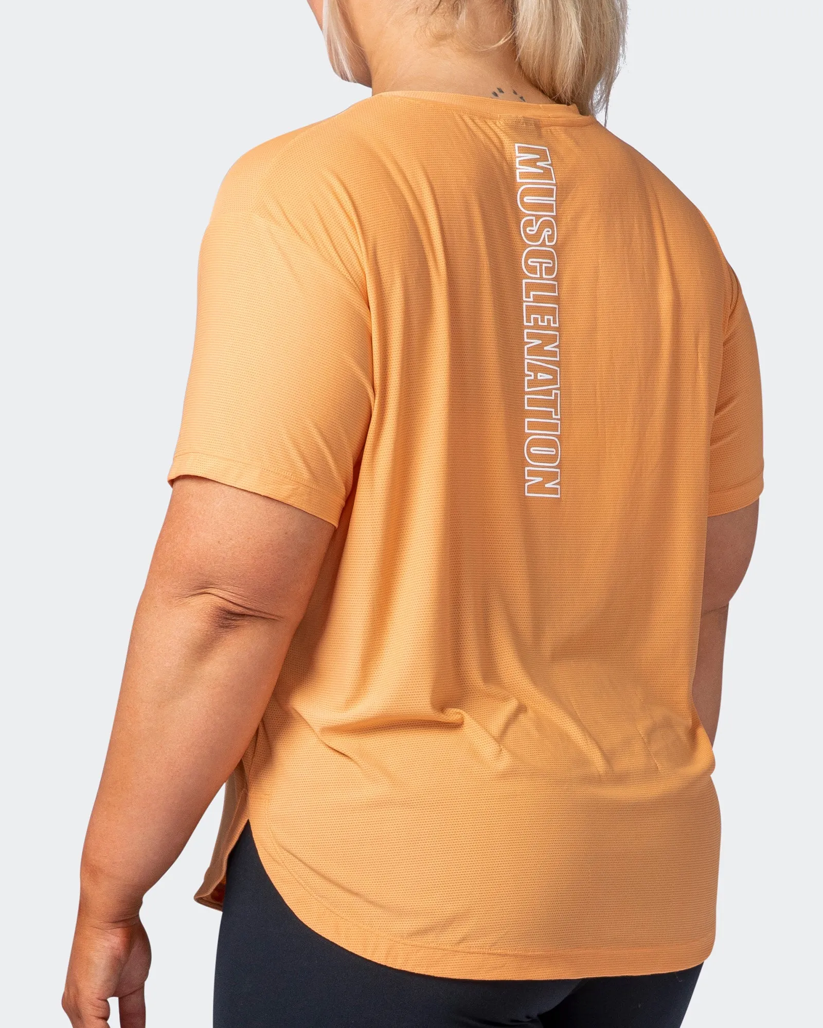Level Up Training Tee - Apricot sold by Muscle Nation product image thumbnail 5