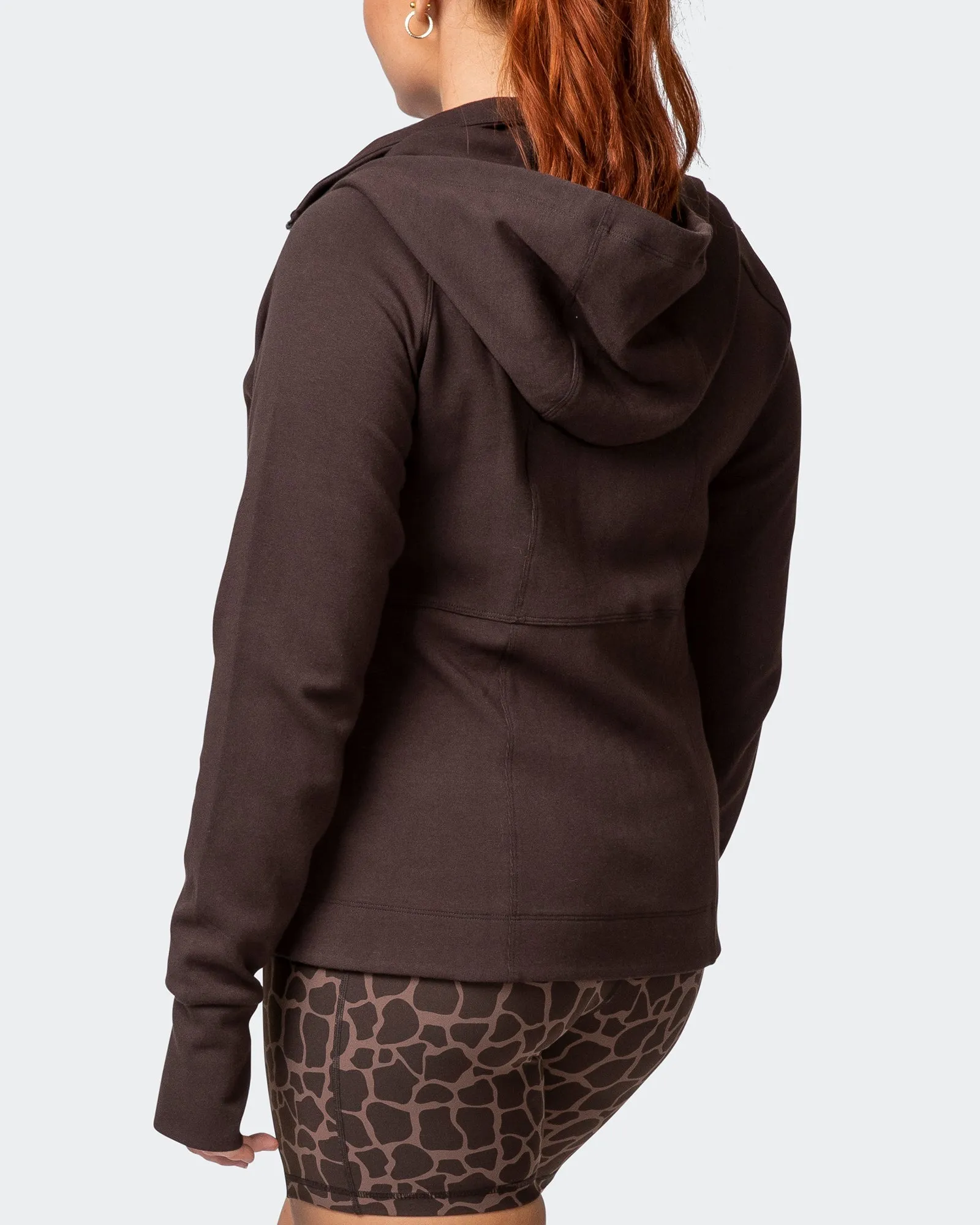 Dynamic Zip Through Jacket - Cocoa sold by Muscle Nation product image thumbnail 3