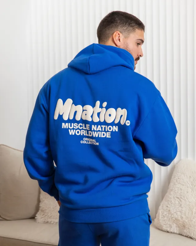 MNation Oversized Hoodie - Bondi Blue sold by Muscle Nation