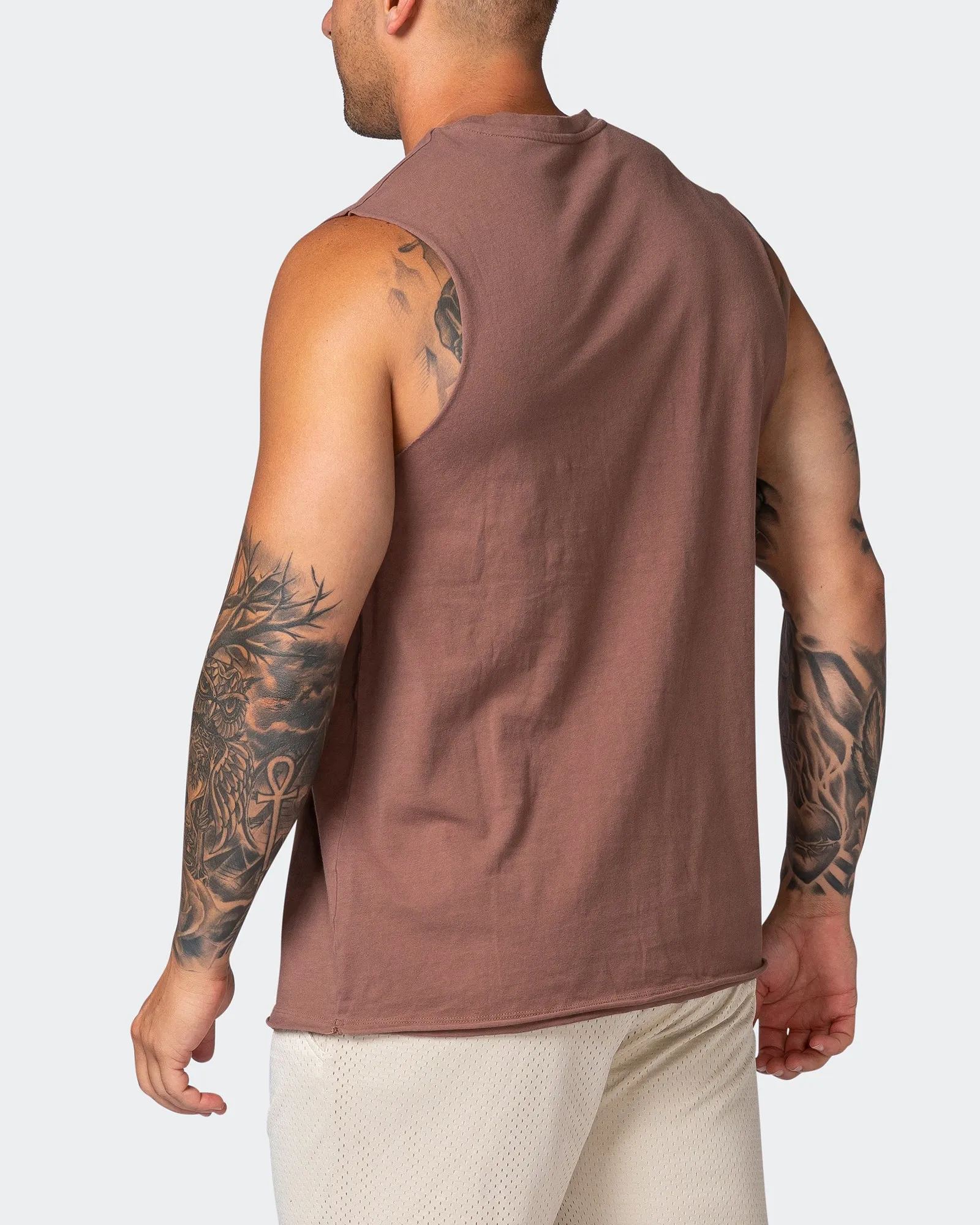 Leopard Vintage Tank - Washed Walnut sold by Muscle Nation product image thumbnail 5