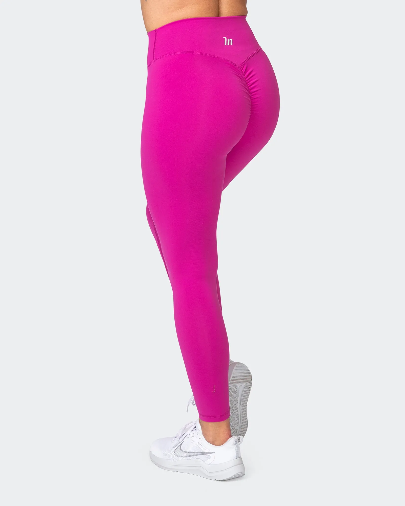 Signature Scrunch Ankle Length Leggings - Neon Grape sold by Muscle Nation product image thumbnail 5