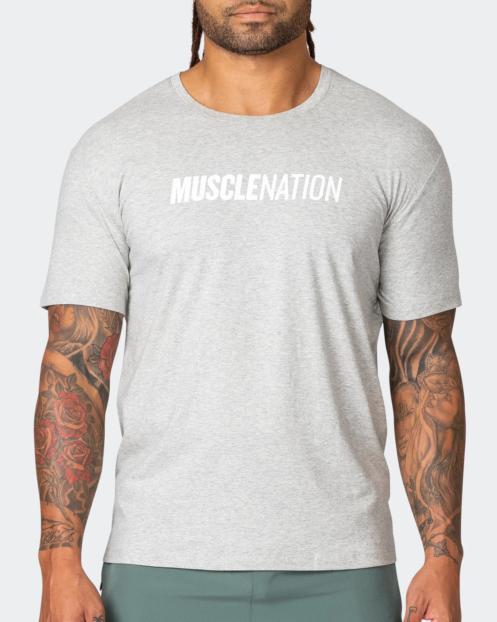 Strike Tee - Light Grey Marl sold by Muscle Nation product image thumbnail 2