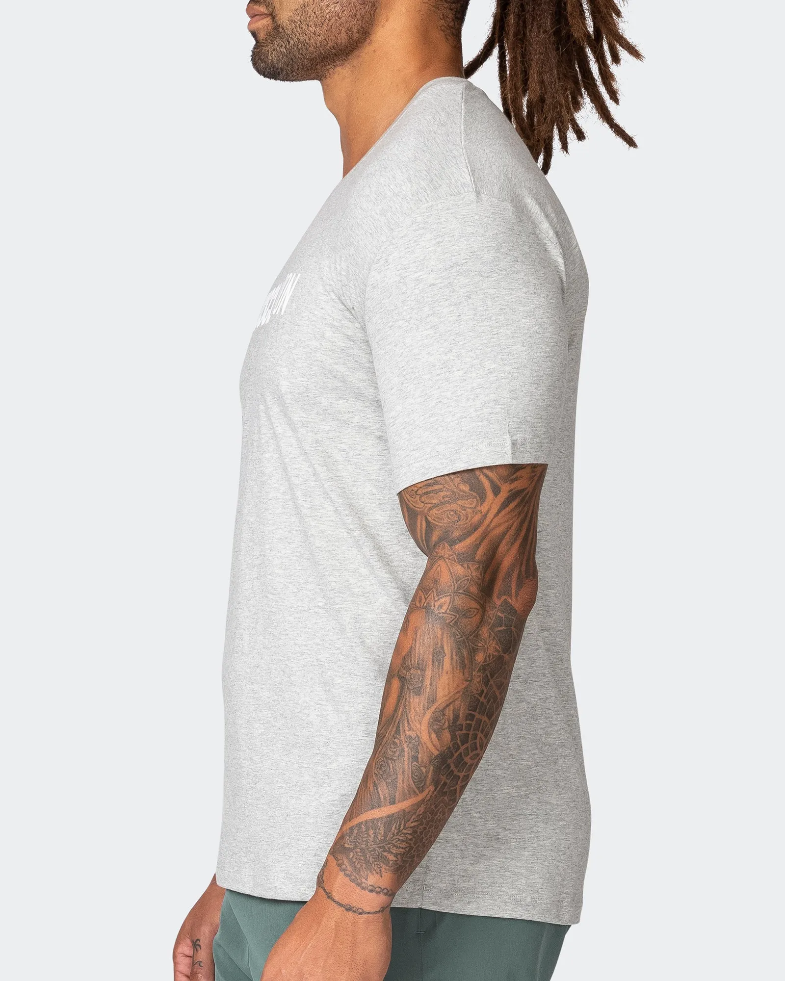 Strike Tee - Light Grey Marl sold by Muscle Nation product image thumbnail 4