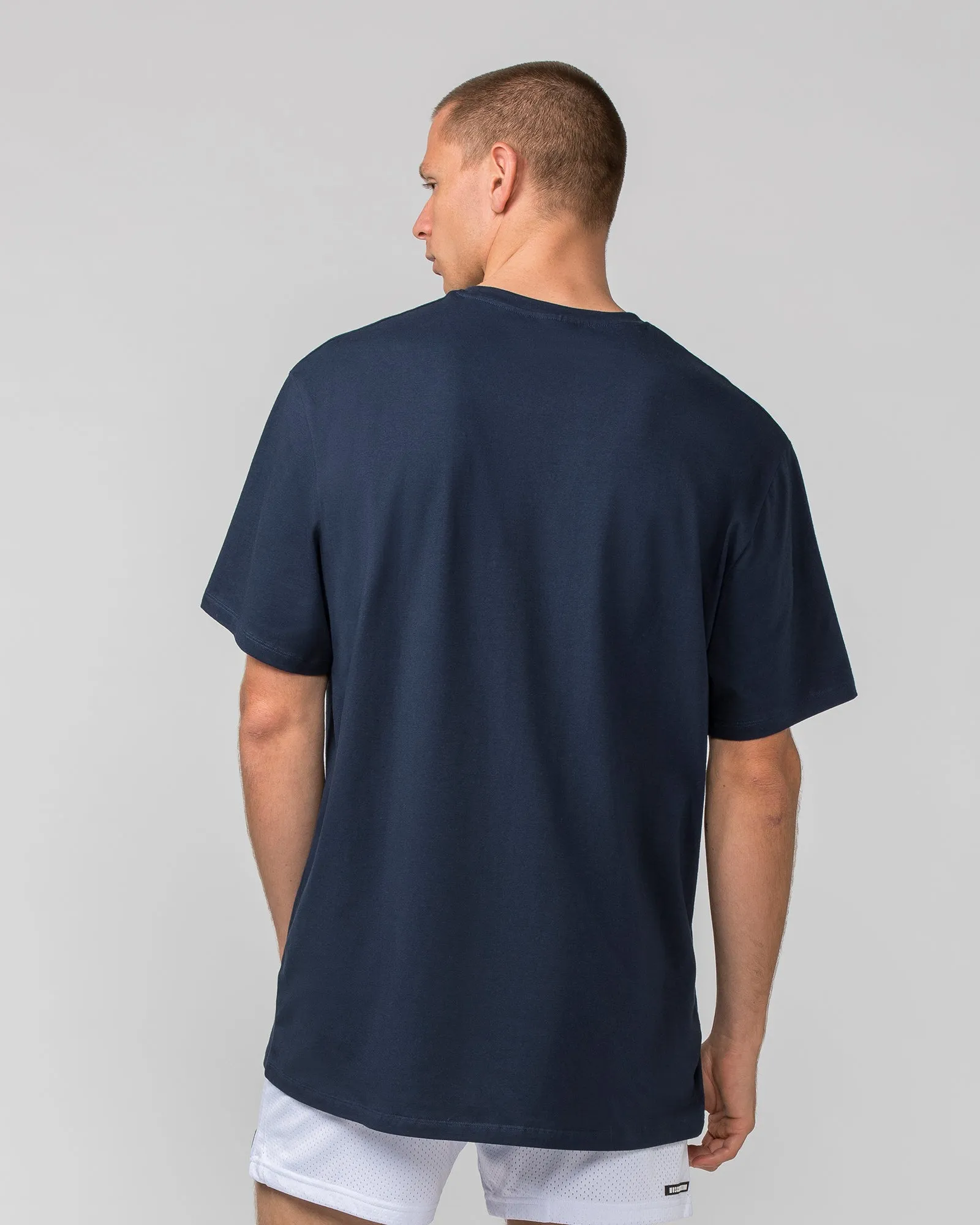 Oversized Tonal Tee - Midnight sold by Muscle Nation product image thumbnail 5