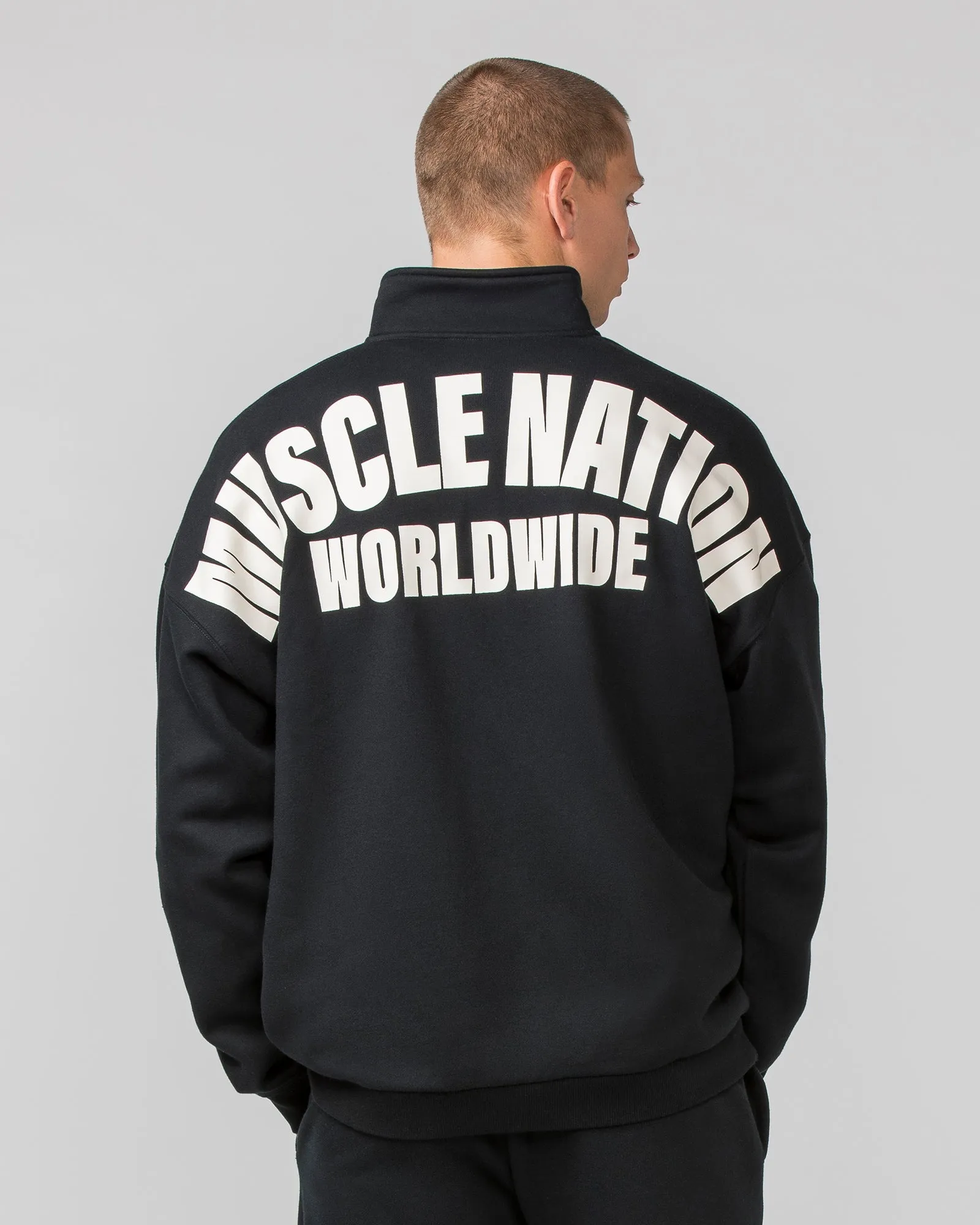 Classic Quarter Zip - Black sold by Muscle Nation product image thumbnail 4
