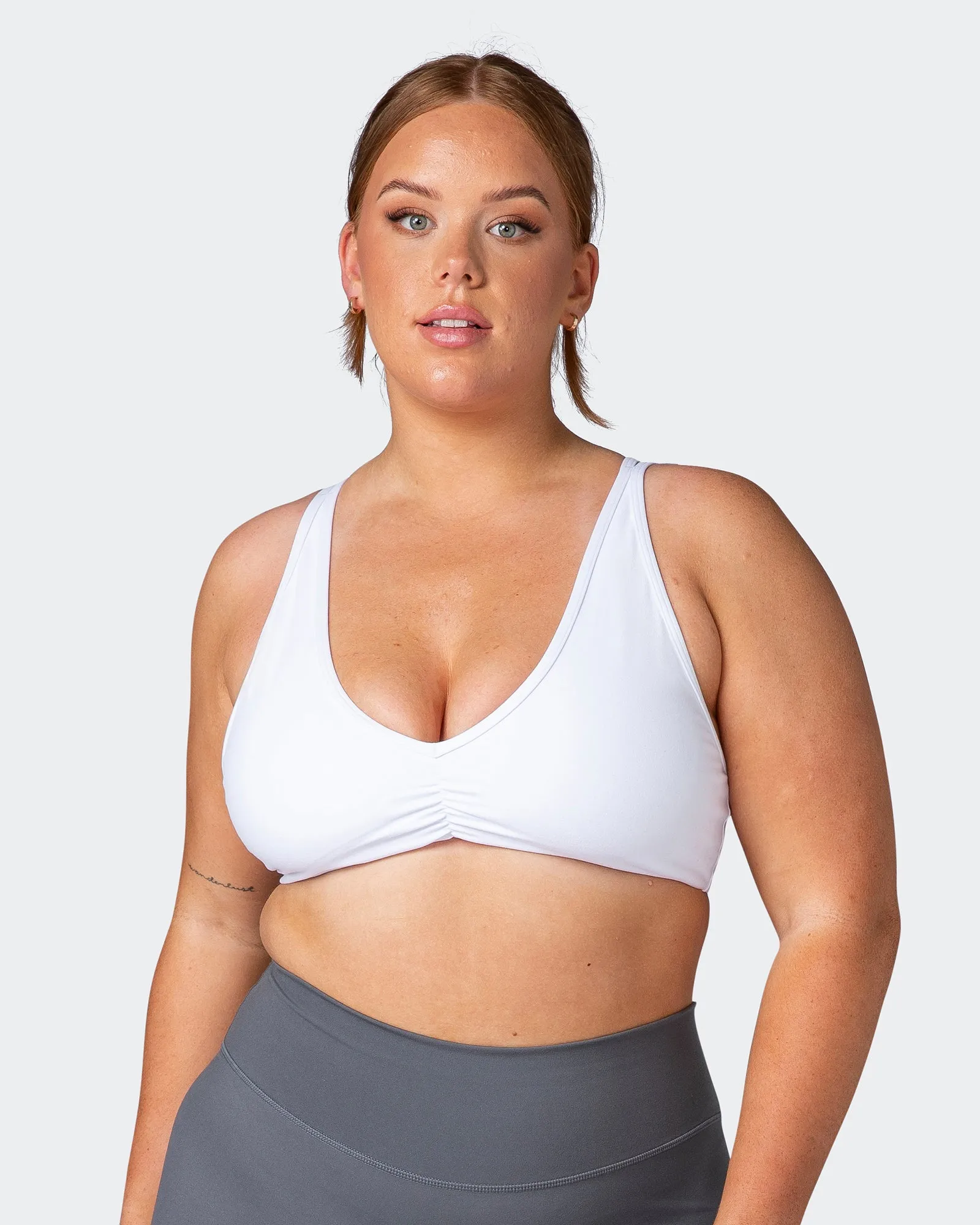 Balance Bralette - White sold by Muscle Nation