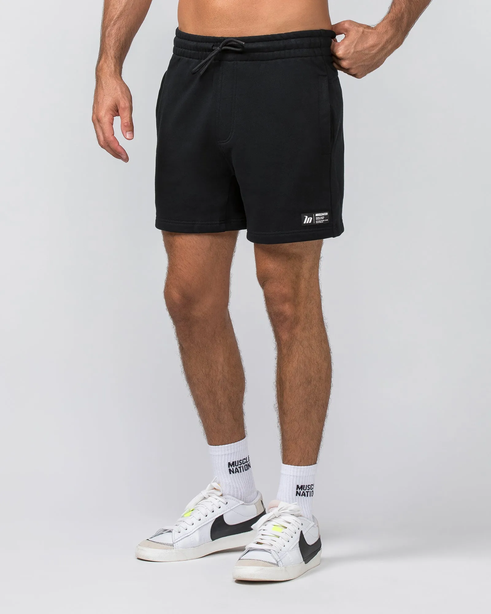 Sweat 5" Shorts - Black sold by Muscle Nation