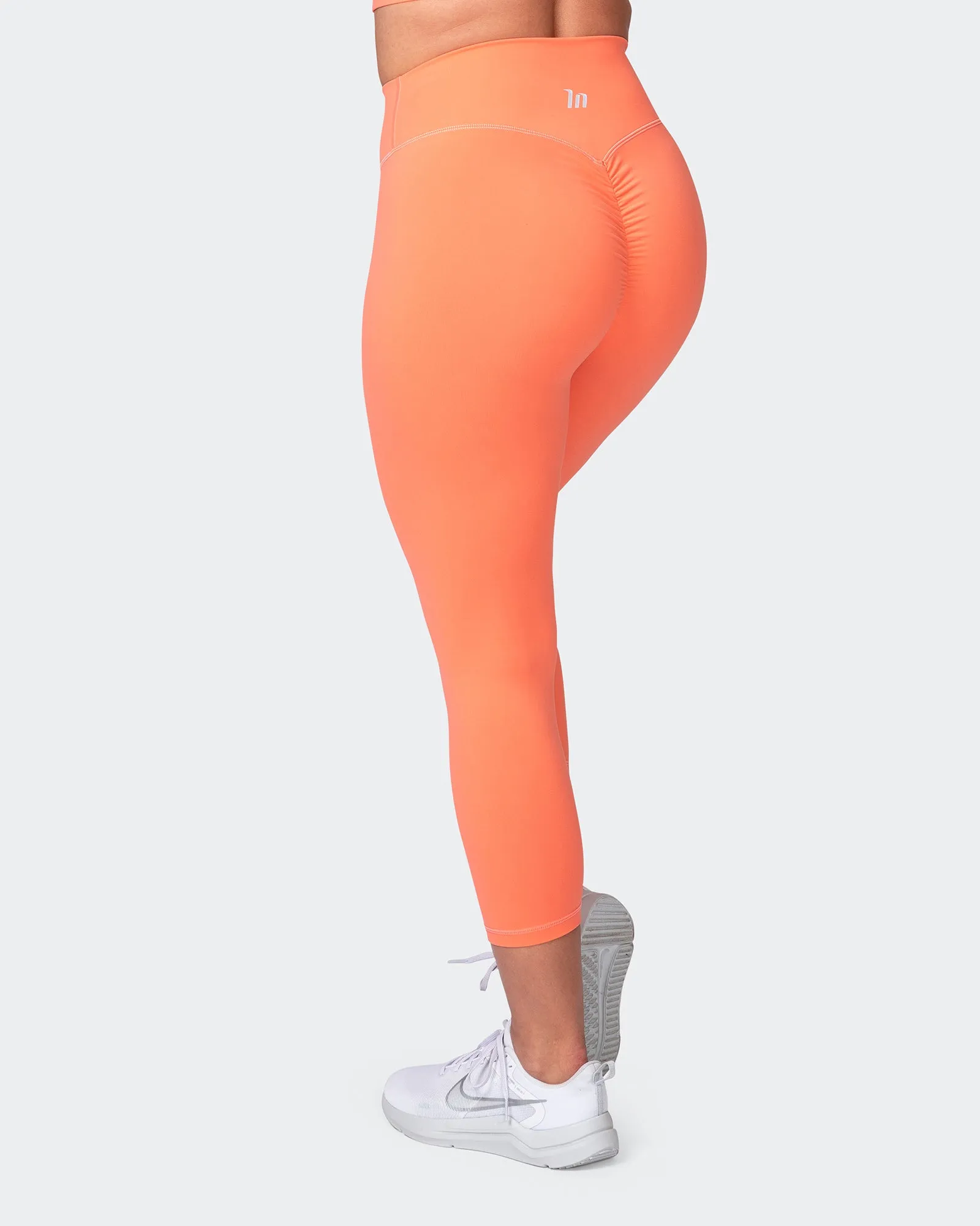 Signature Scrunch 7/8 Leggings - Hot Coral sold by Muscle Nation product image thumbnail 5