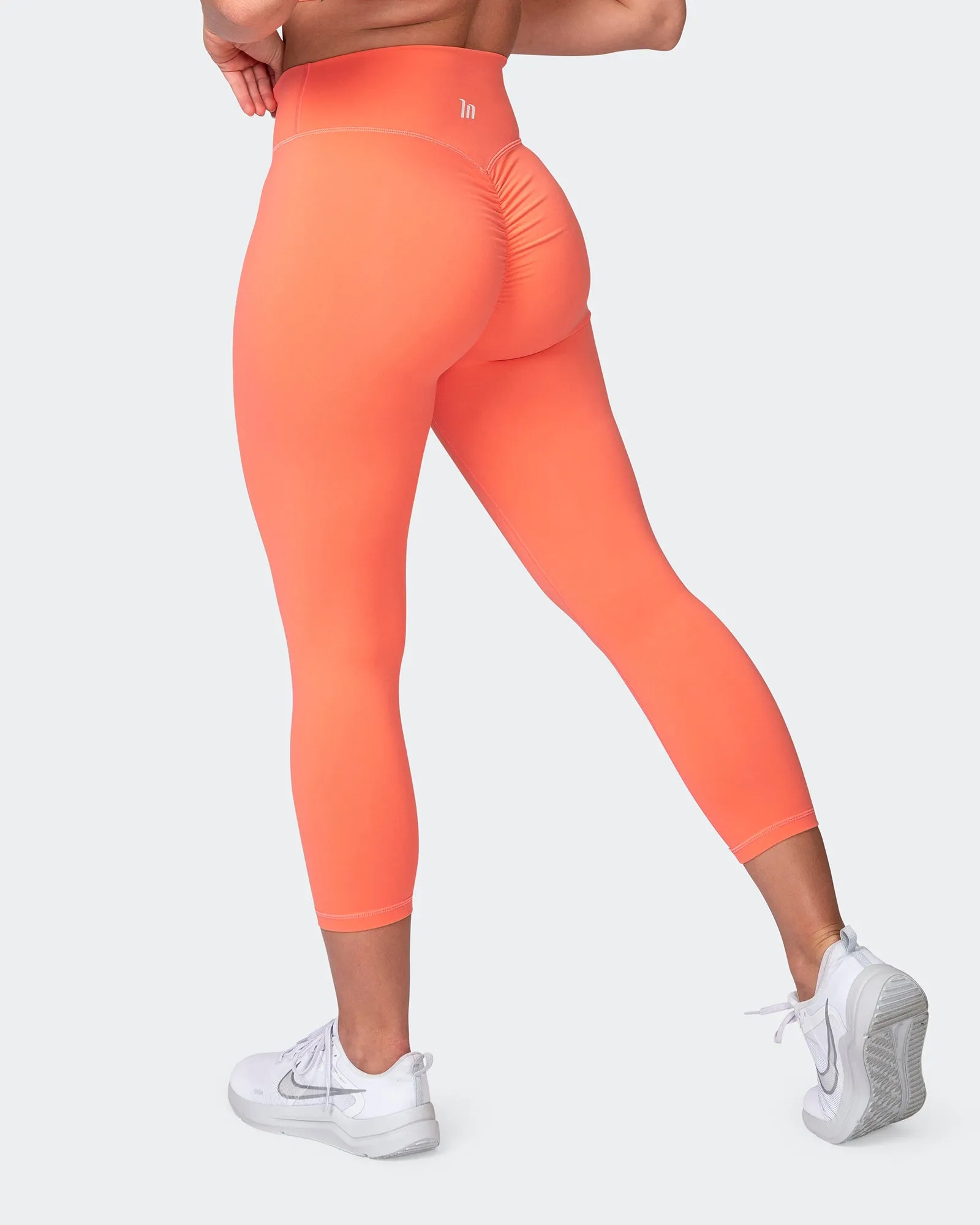 Signature Scrunch 7/8 Leggings - Hot Coral sold by Muscle Nation