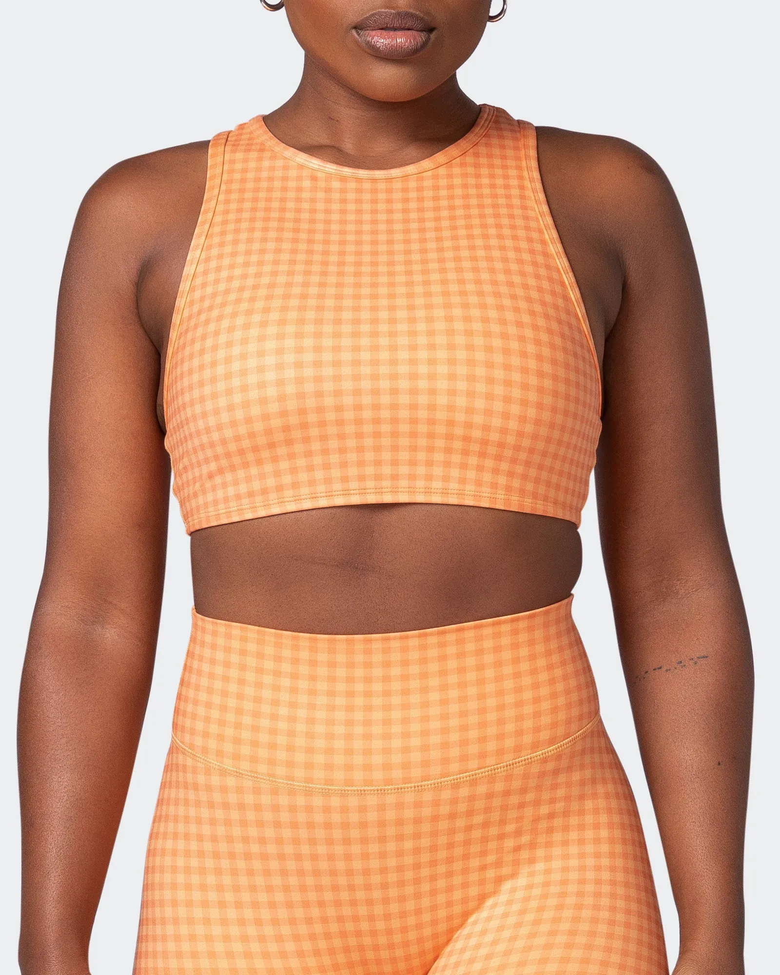 All Rounder Bra - Peaches And Cream Check Print sold by Muscle Nation product image thumbnail 2
