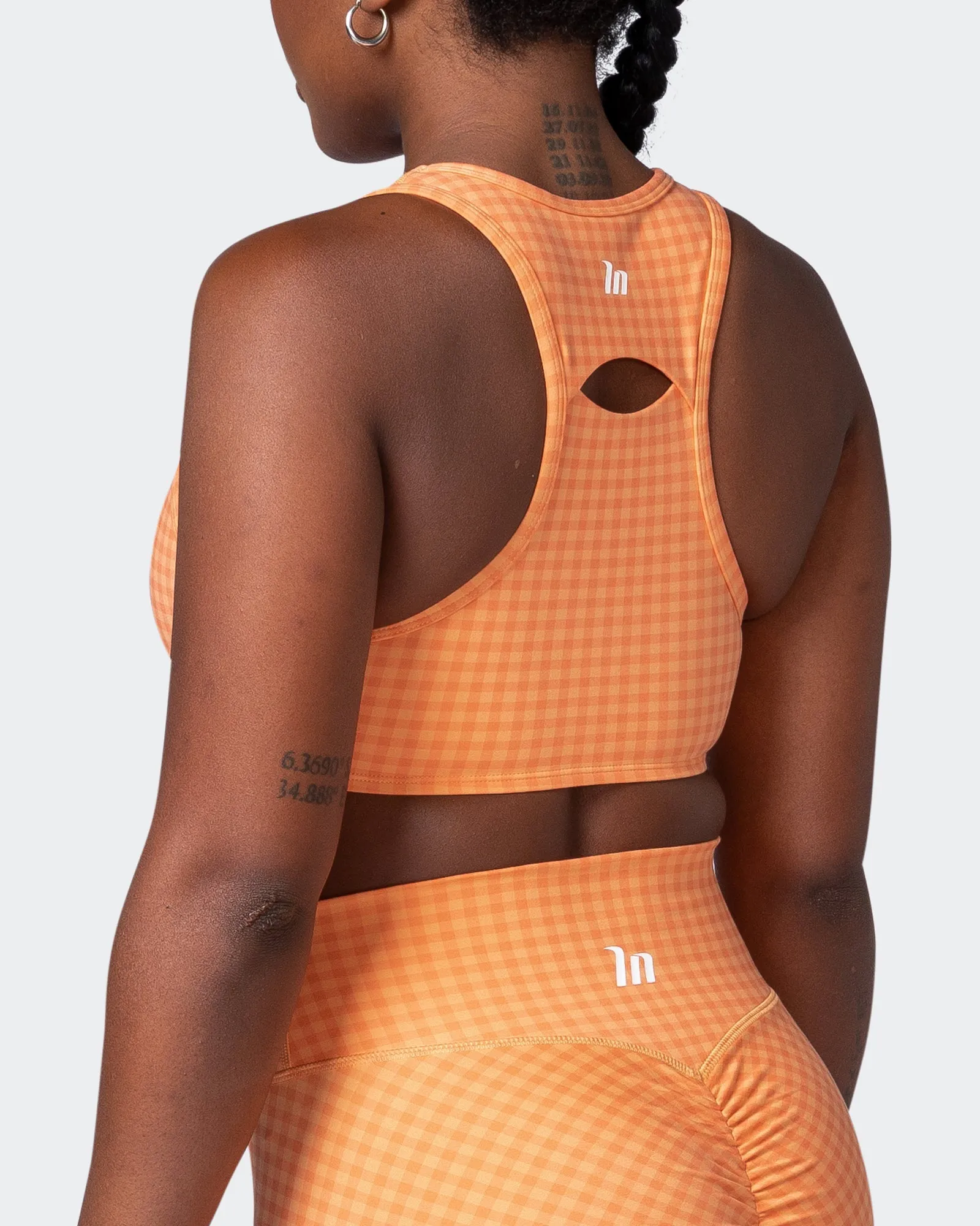 All Rounder Bra - Peaches And Cream Check Print sold by Muscle Nation product image thumbnail 5