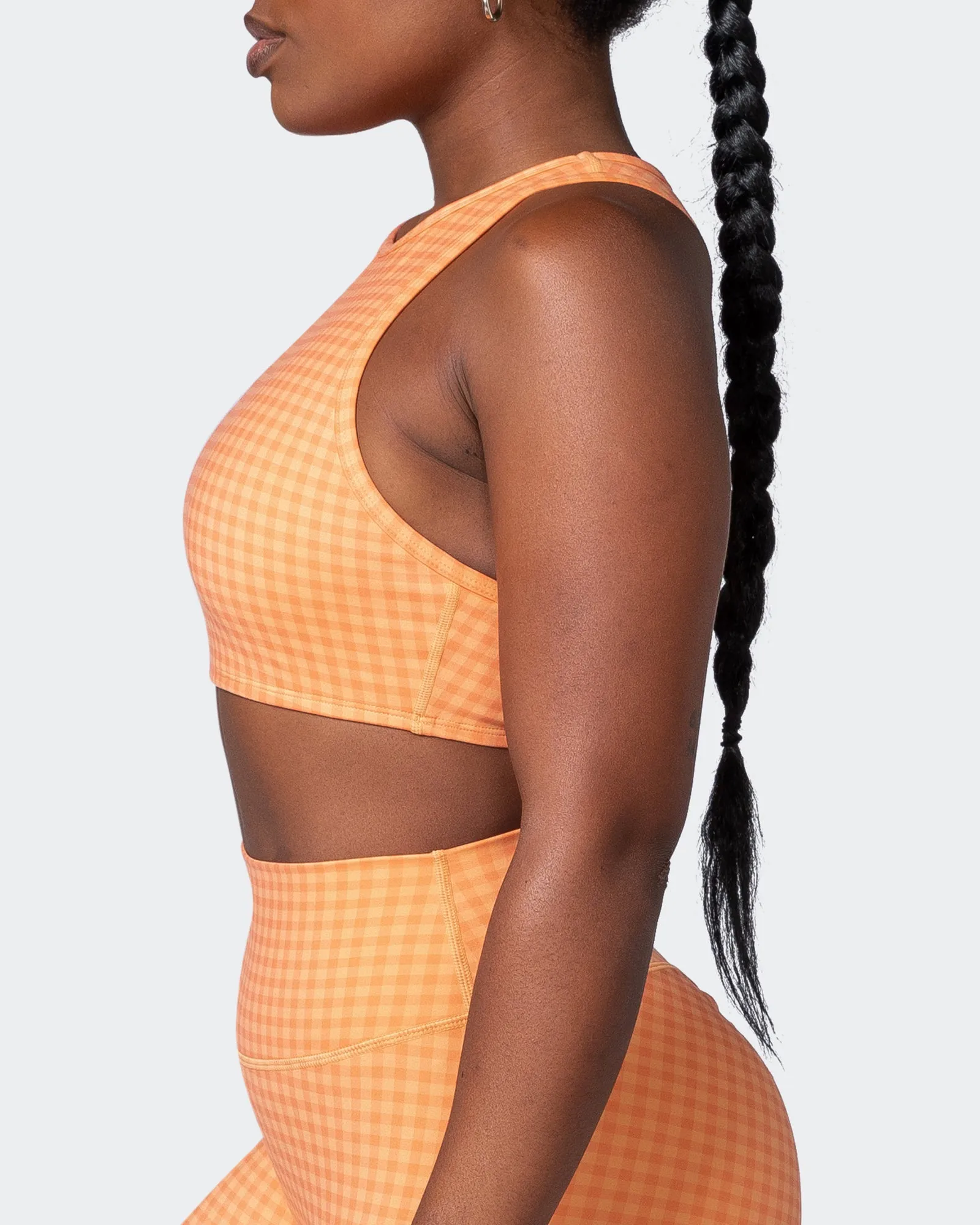 All Rounder Bra - Peaches And Cream Check Print sold by Muscle Nation product image thumbnail 4