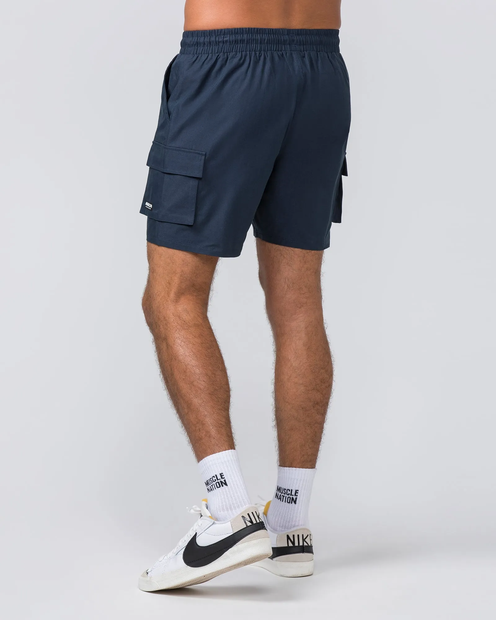Daily Cargo 5" Shorts - Navy sold by Muscle Nation product image thumbnail 4