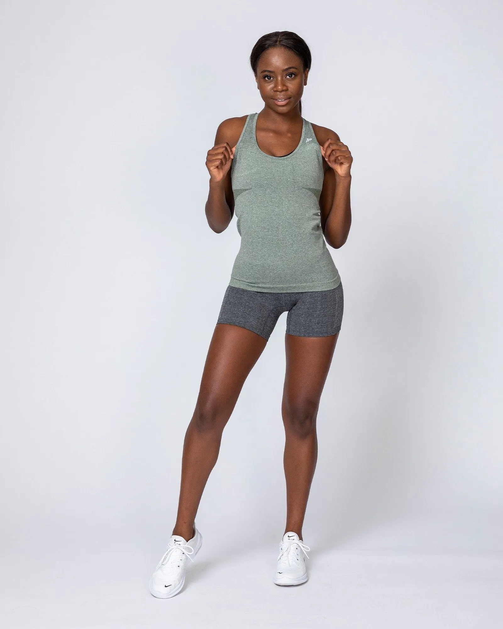 Comfort Seamless Tank - Khaki Marl sold by Muscle Nation product image thumbnail 5