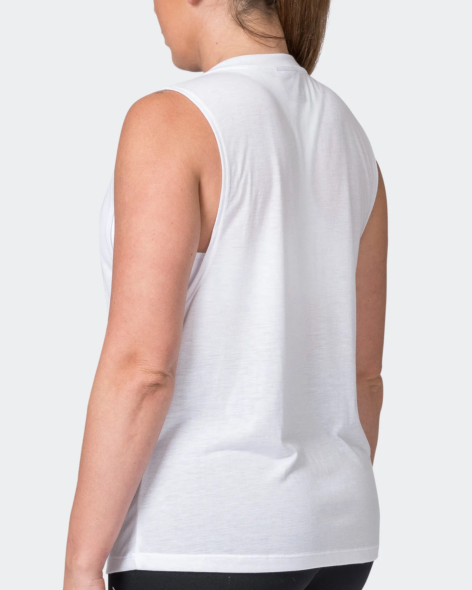 Worldwide Drop Arm Tank - White sold by Muscle Nation product image thumbnail 5