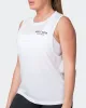 Worldwide Drop Arm Tank - White sold by Muscle Nation