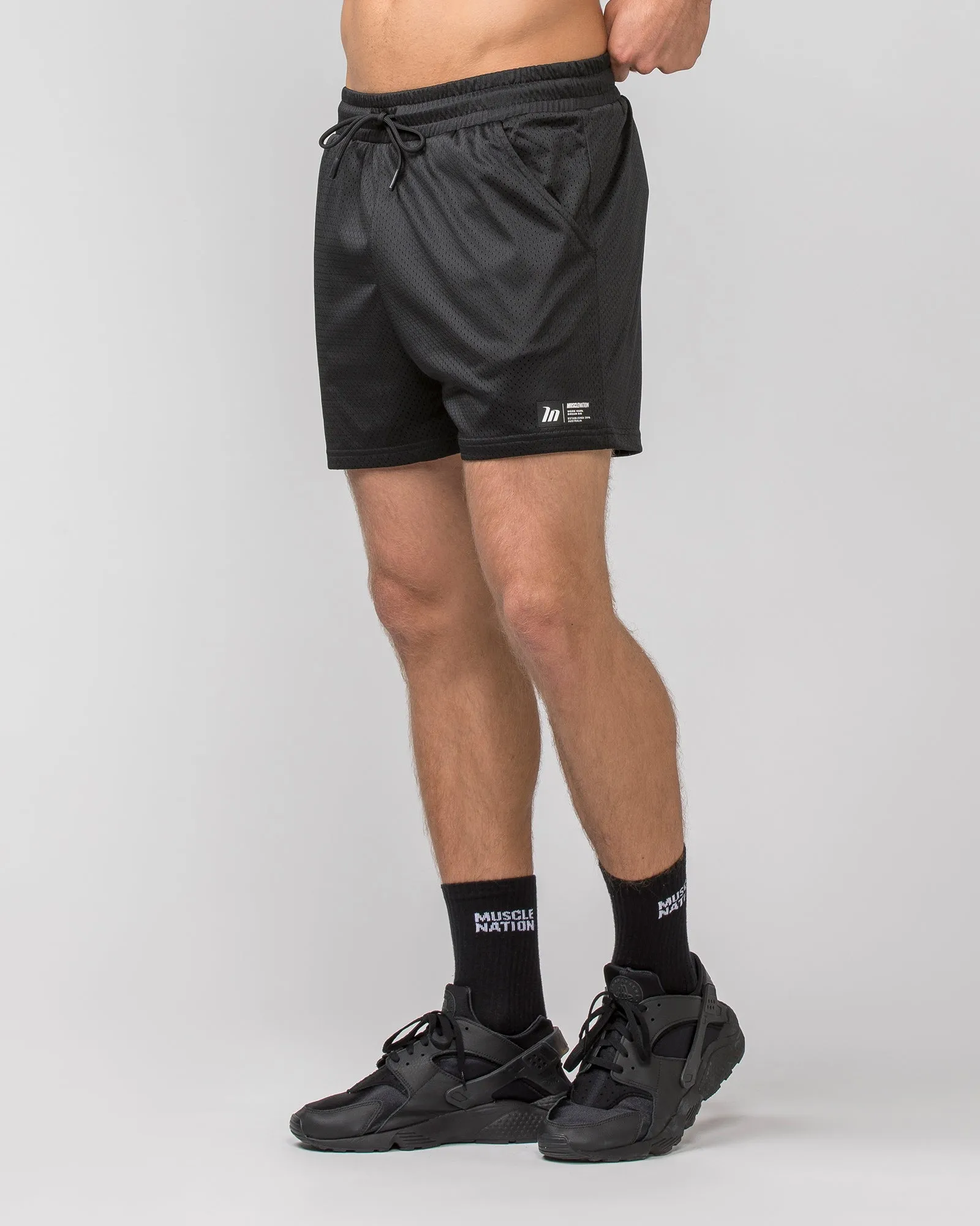 Lay Up 3.5" Shorts - Black sold by Muscle Nation