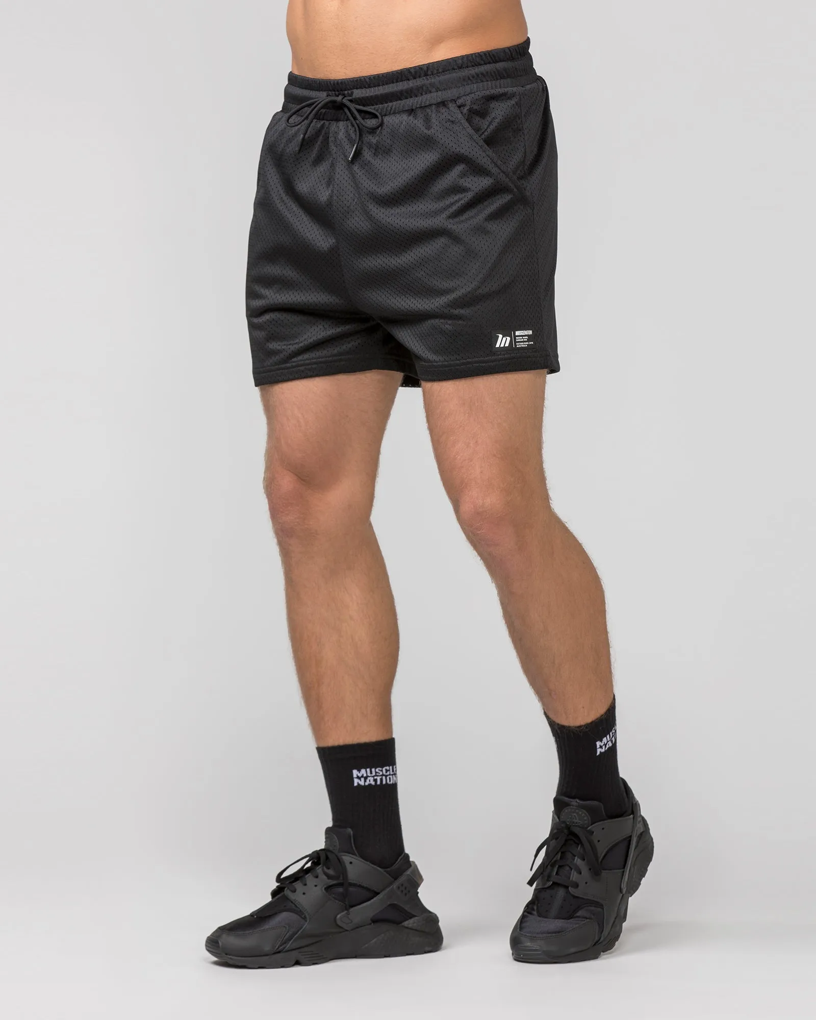 Lay Up 3.5" Shorts - Black sold by Muscle Nation product image thumbnail 3