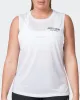 Worldwide Drop Arm Tank - White sold by Muscle Nation