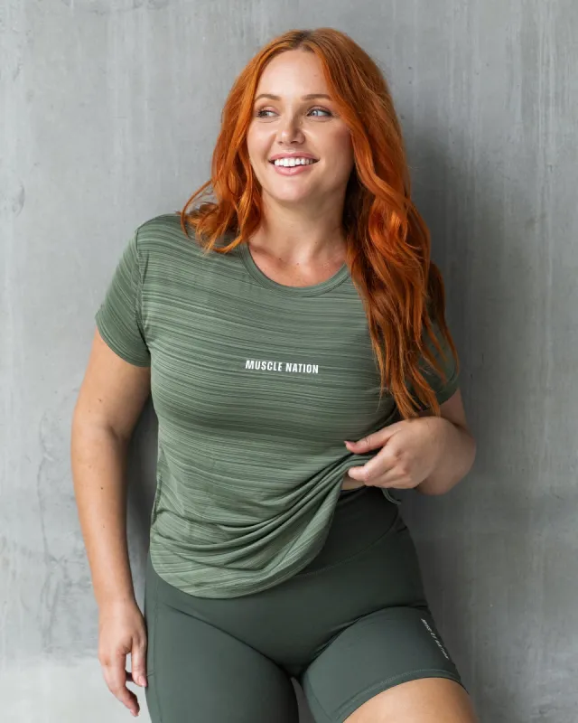 Ignite Training Tee - Eucalyptus sold by Muscle Nation