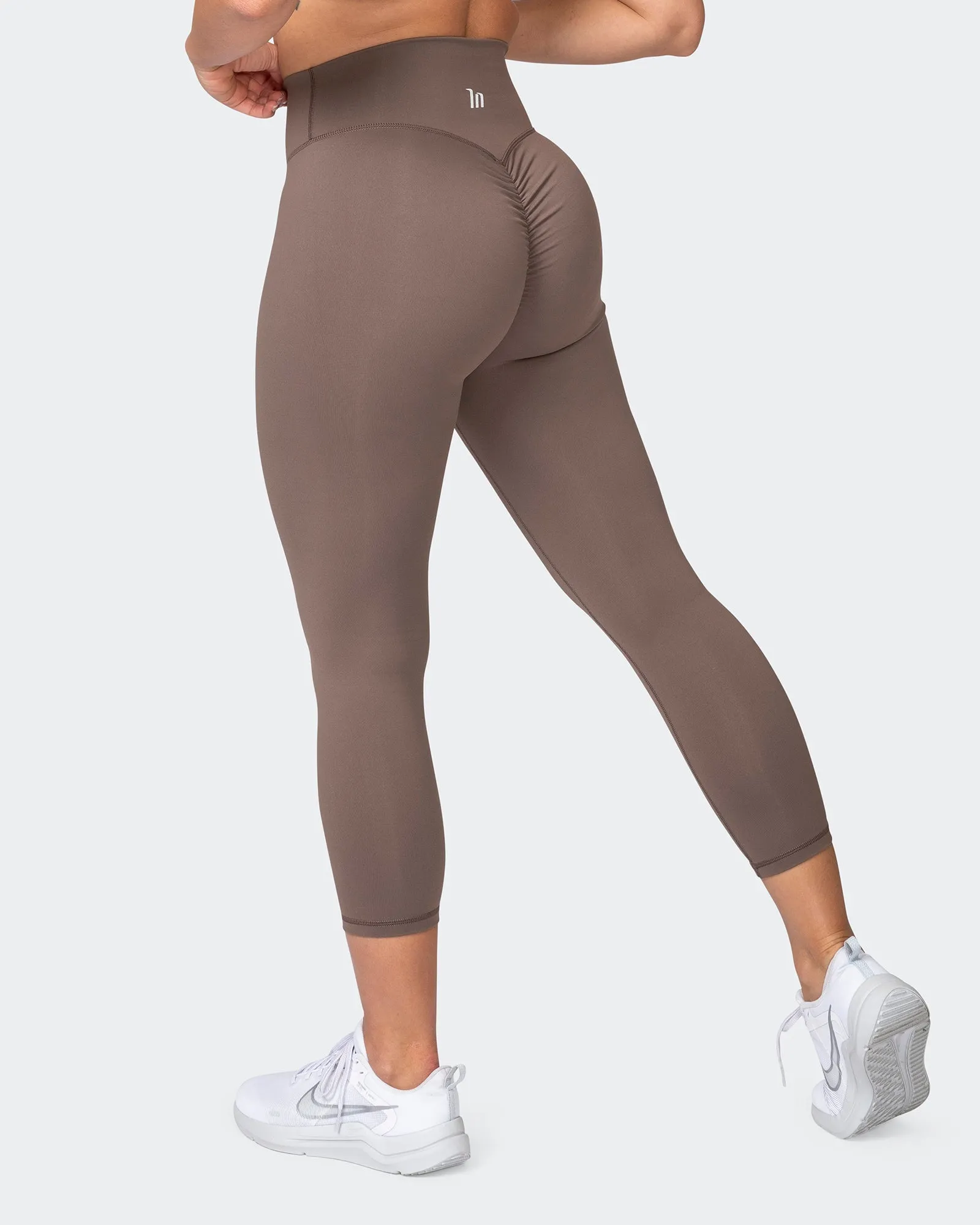 Signature Scrunch 7/8 Leggings - Taupe sold by Muscle Nation
