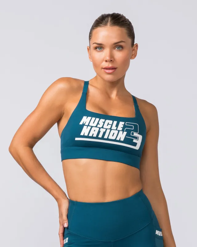 Ignite Bra - Tidal Teal sold by Muscle Nation