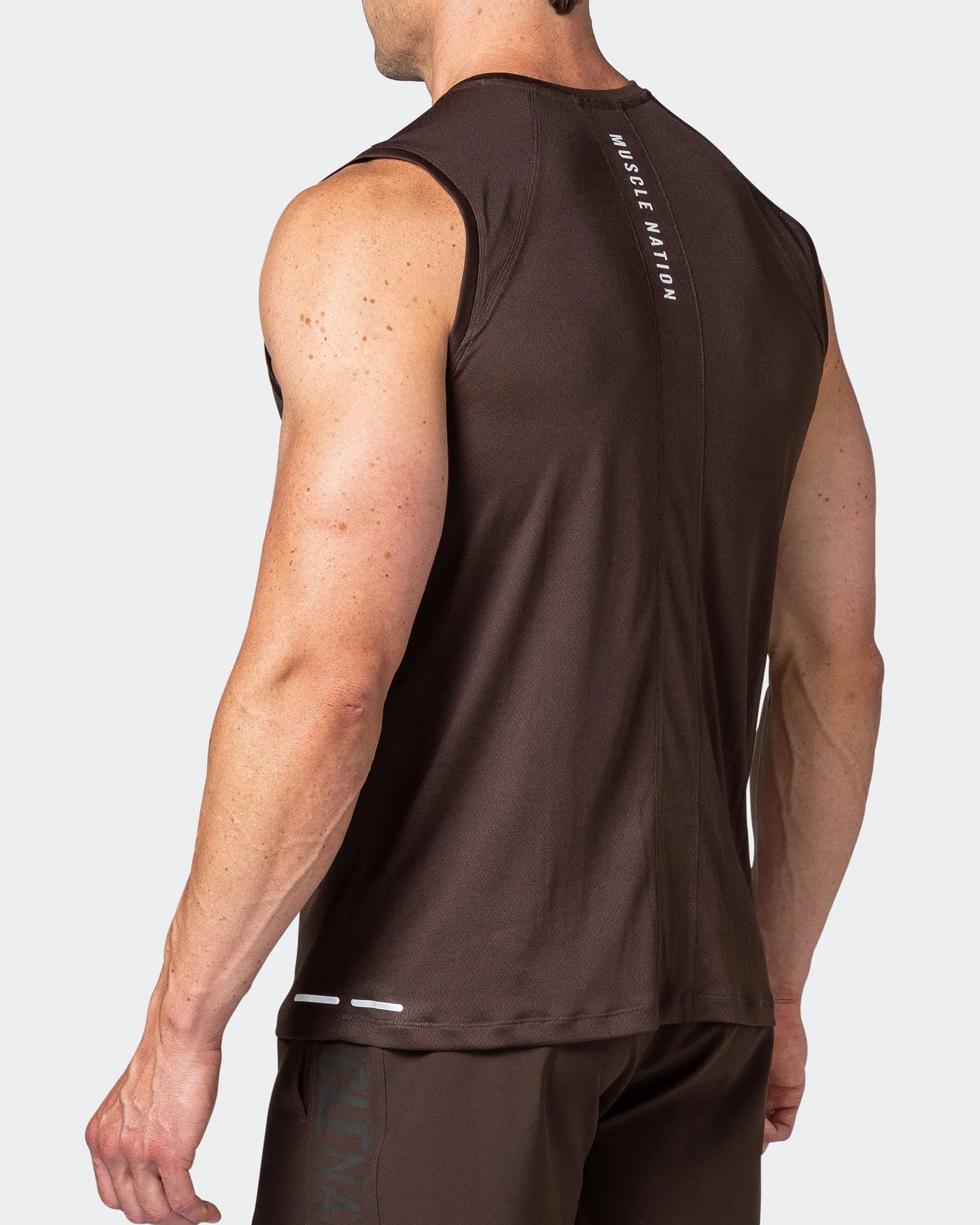 Reflective Training Tank - Cocoa sold by Muscle Nation product image thumbnail 5