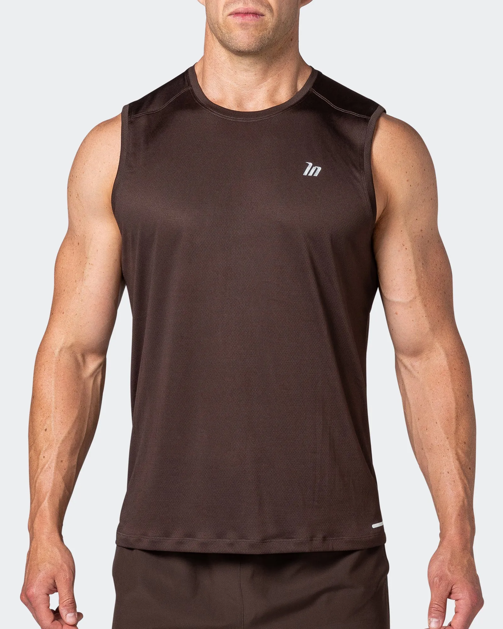 Reflective Training Tank - Cocoa sold by Muscle Nation product image thumbnail 2