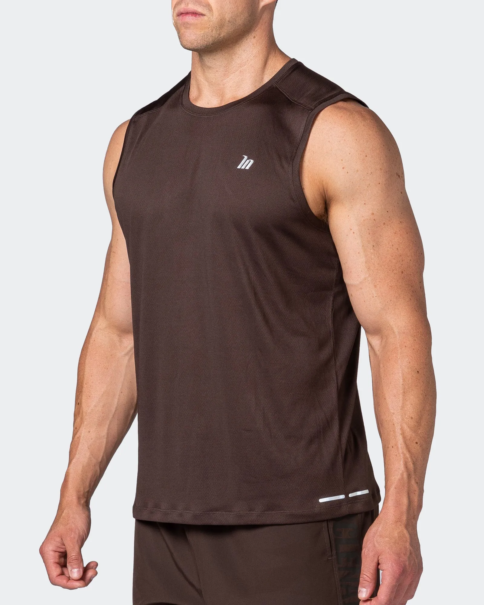 Reflective Training Tank - Cocoa sold by Muscle Nation product image thumbnail 3