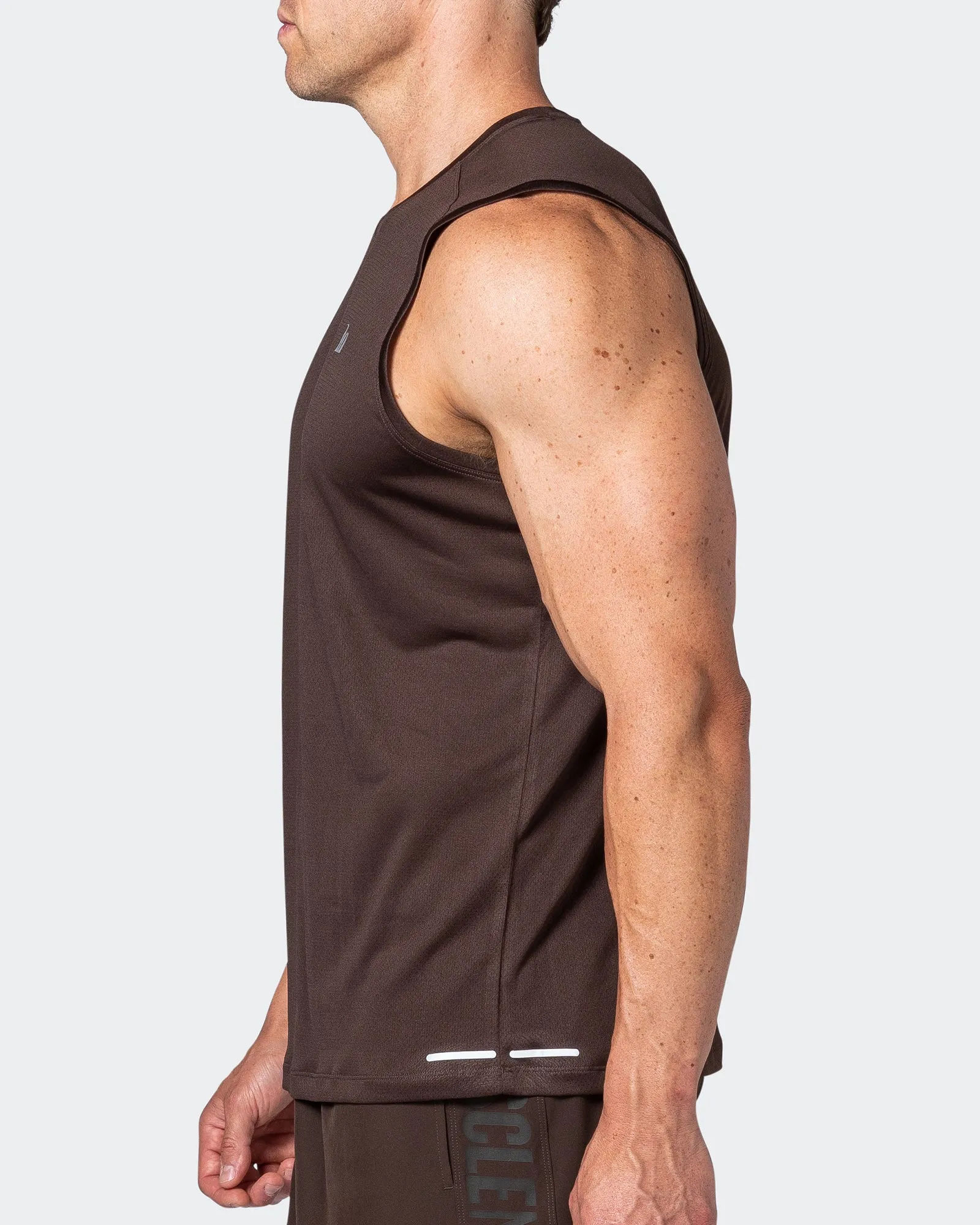 Reflective Training Tank - Cocoa sold by Muscle Nation product image thumbnail 4