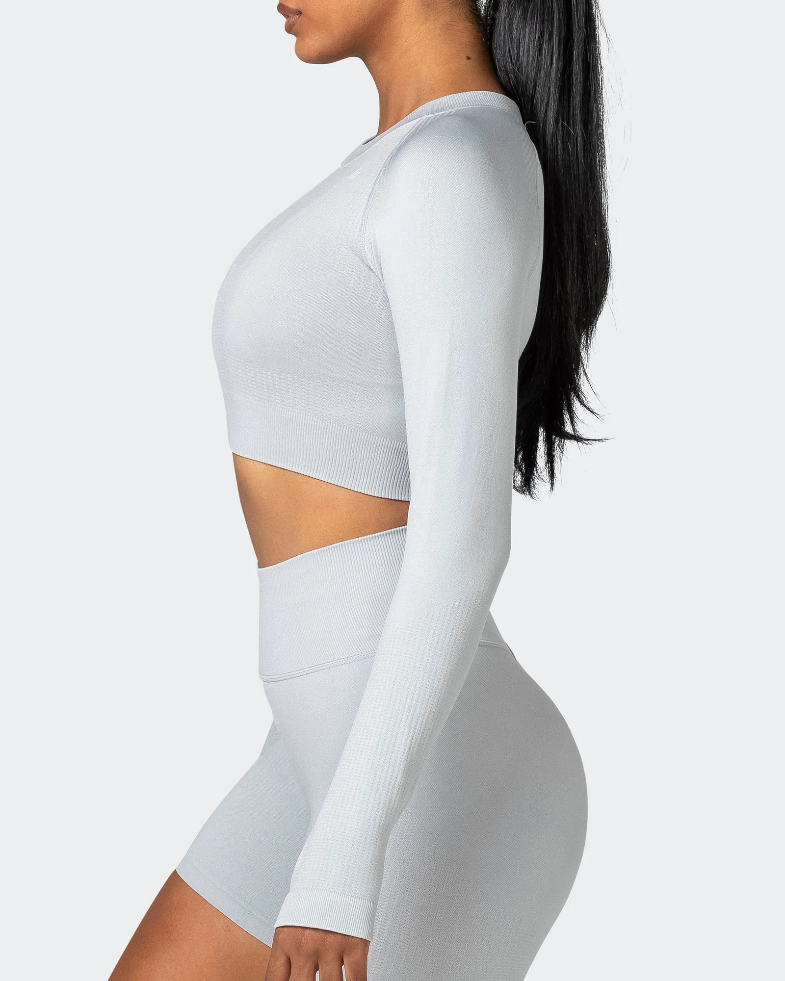 Classic Seamless Long Sleeve Top - Steel sold by Muscle Nation product image thumbnail 4