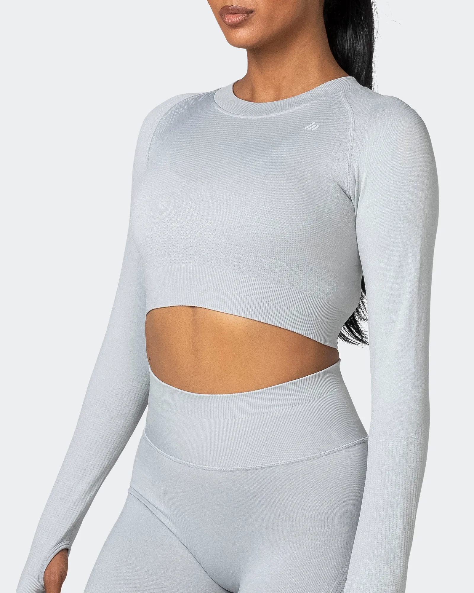 Classic Seamless Long Sleeve Top - Steel sold by Muscle Nation product image thumbnail 3